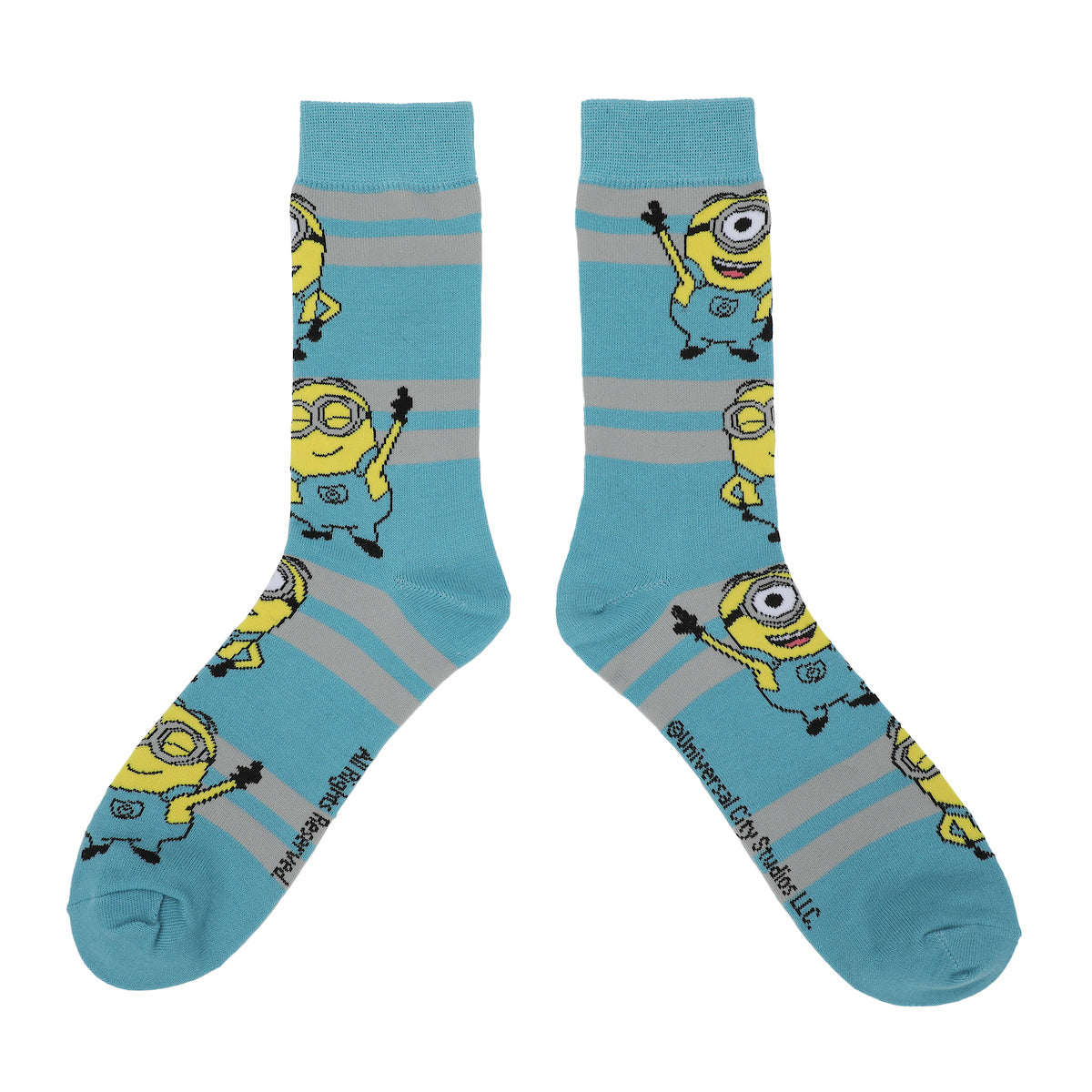 Minions Adult Crew Socks 5-Pack - Mischievous Fun For Your Feet!