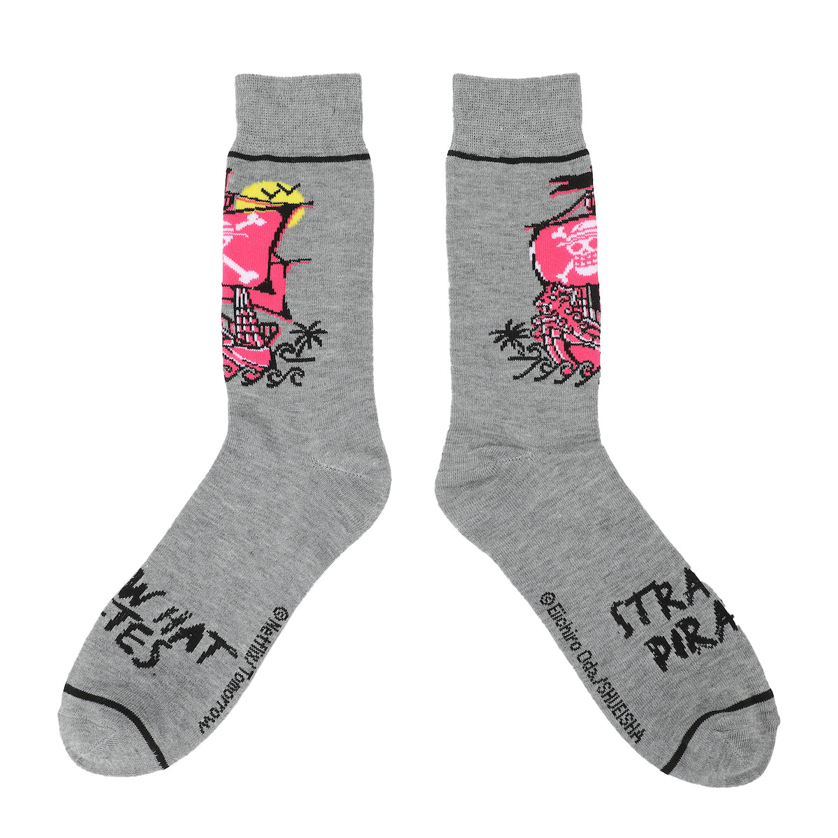 One Piece Straw Hat Pirate Icons Adult 3-Pair Casual Crew Socks