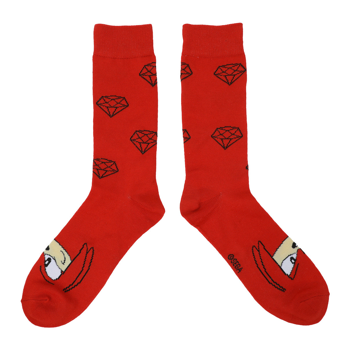 Sonic The Hedgehog Character Patterns 3-Pair Adult Casual Crew Socks