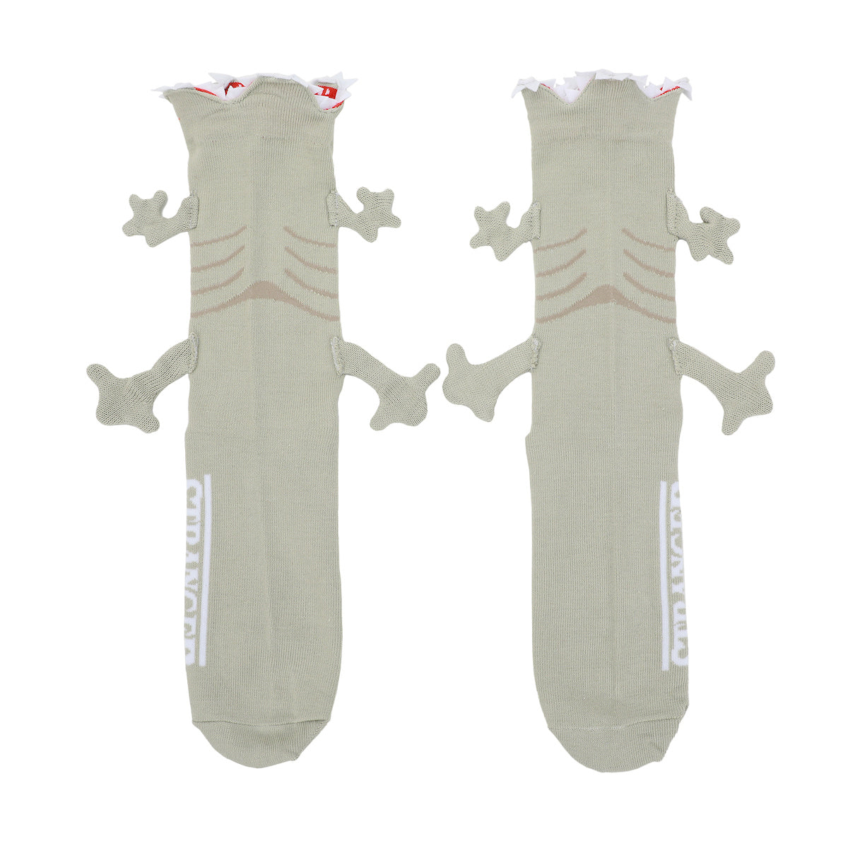 Stranger Things Demogorgon Adult Gray Novelty Crew Socks