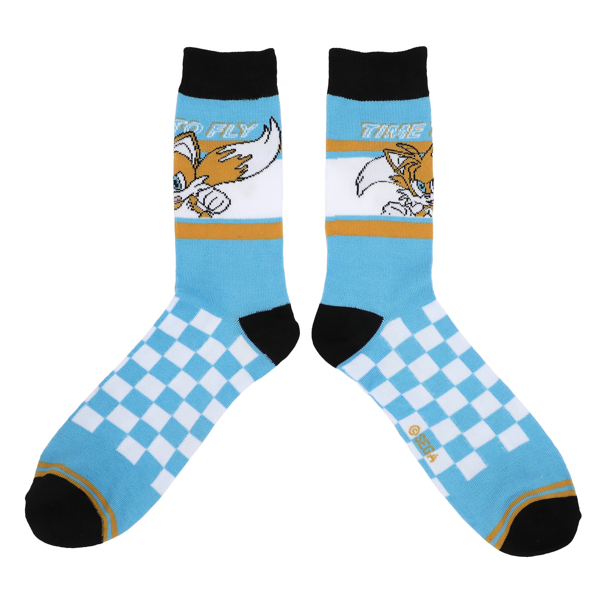 Sonic The Hedgehog Character Art Adult 5-Pair Casual Crew Socks-OSFA