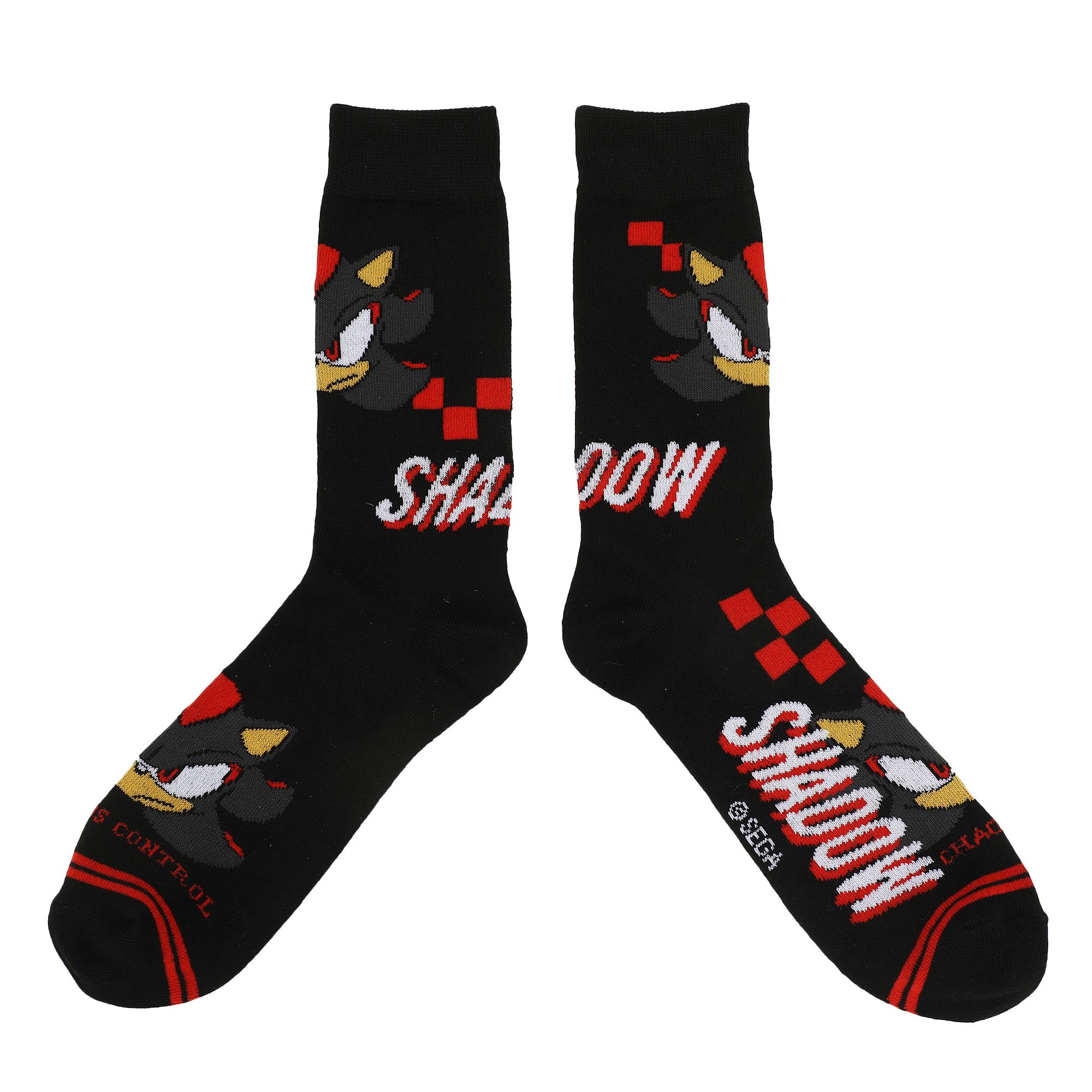 Sonic The Hedgehog Character Art Adult 5-Pair Casual Crew Socks-OSFA