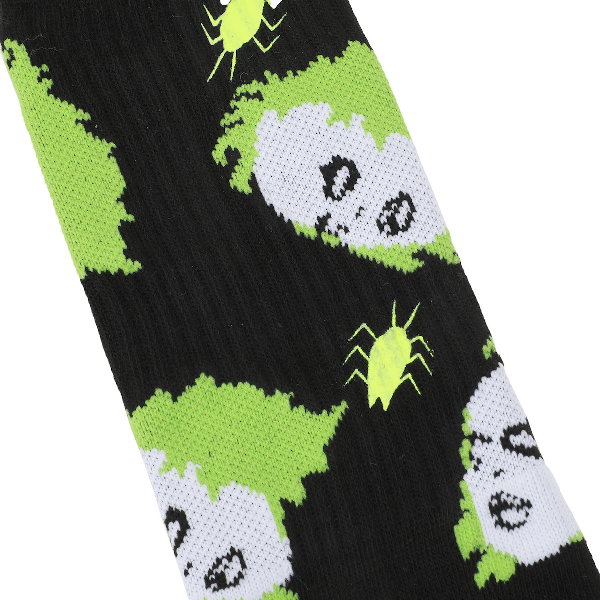 Beetlejuice Color-Changing Betelgeuse Print Men's Black Athletic Crew Socks