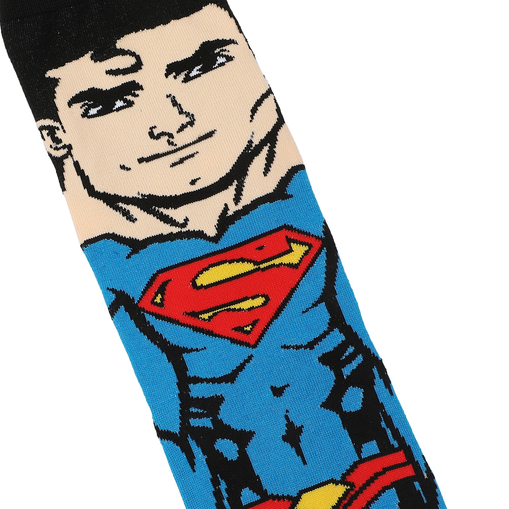 Superman Men's Casual Crew Socks With Cape Attachments
