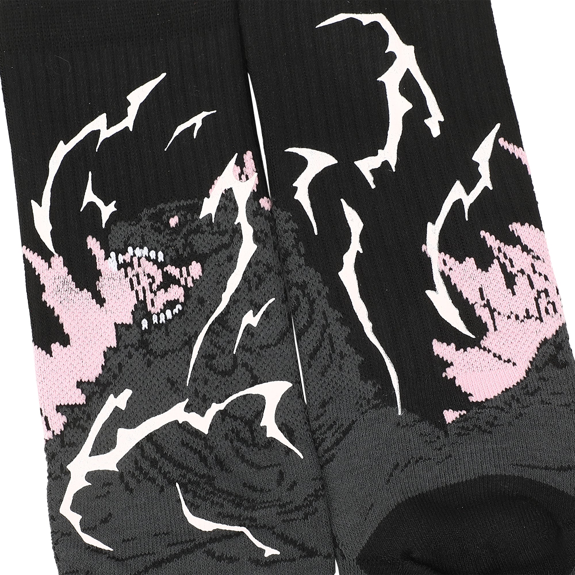 Godzilla Vs. Kong The New Empire UV Color Change Godzilla Adult Athletic Crew Socks-OSFA