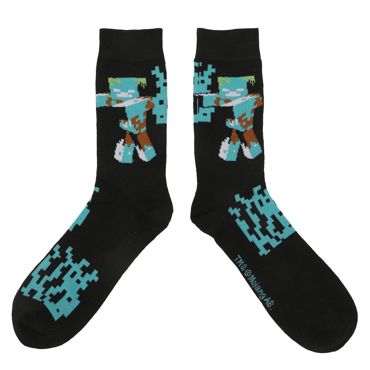 Minecraft Characters & Icons Adult 5-Pair Crew Socks