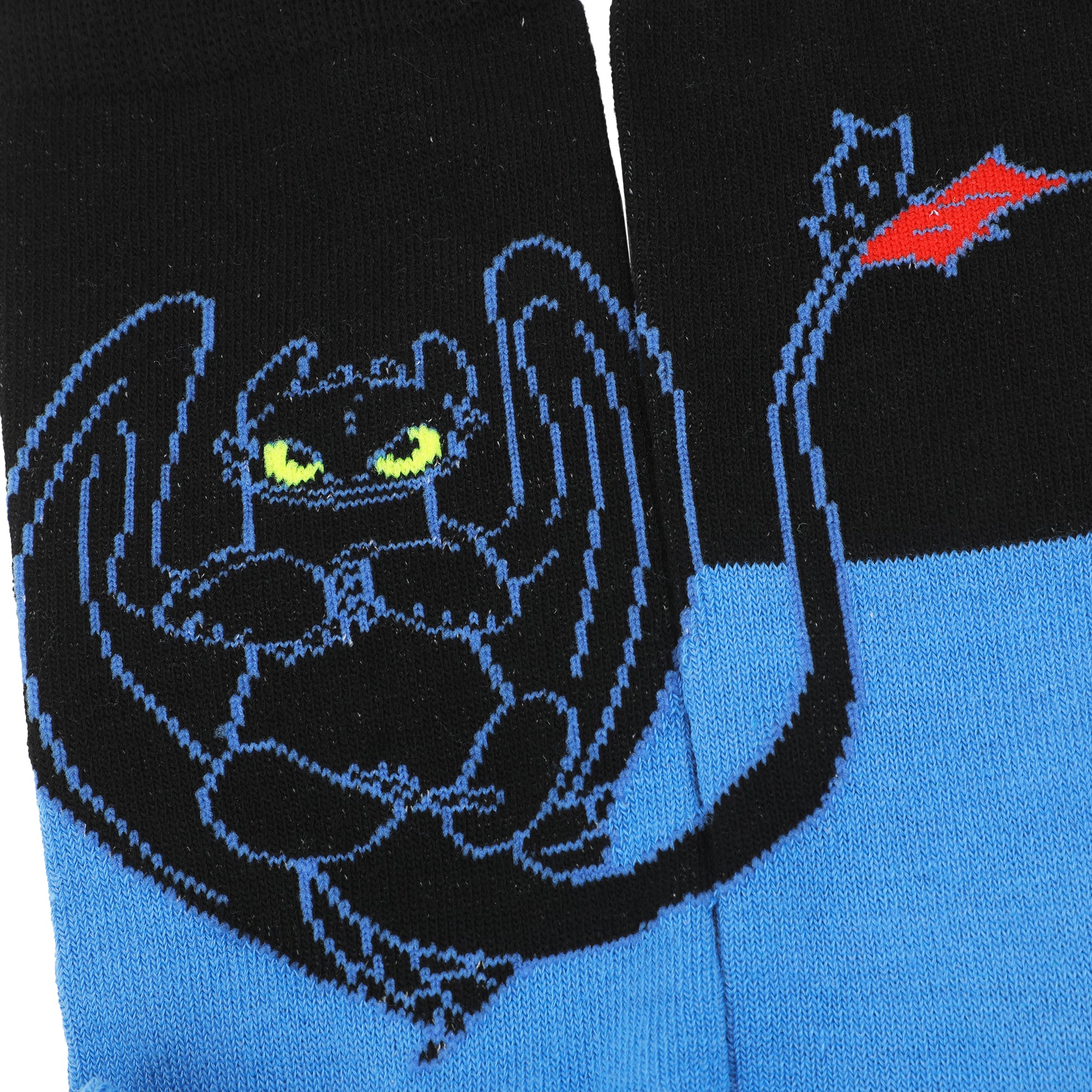 How To Train Your Dragon Toothless Character Art Men's Casual Crew Socks