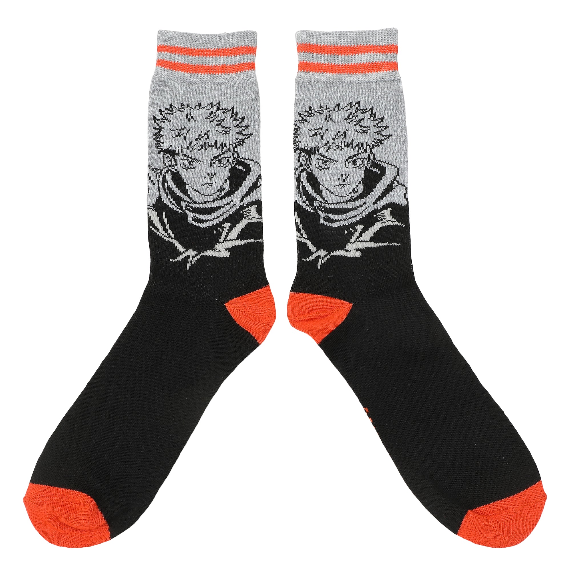 Jujutsu Kaisen Character Art Adult 5-Pair Casual Crew Socks-OSFA