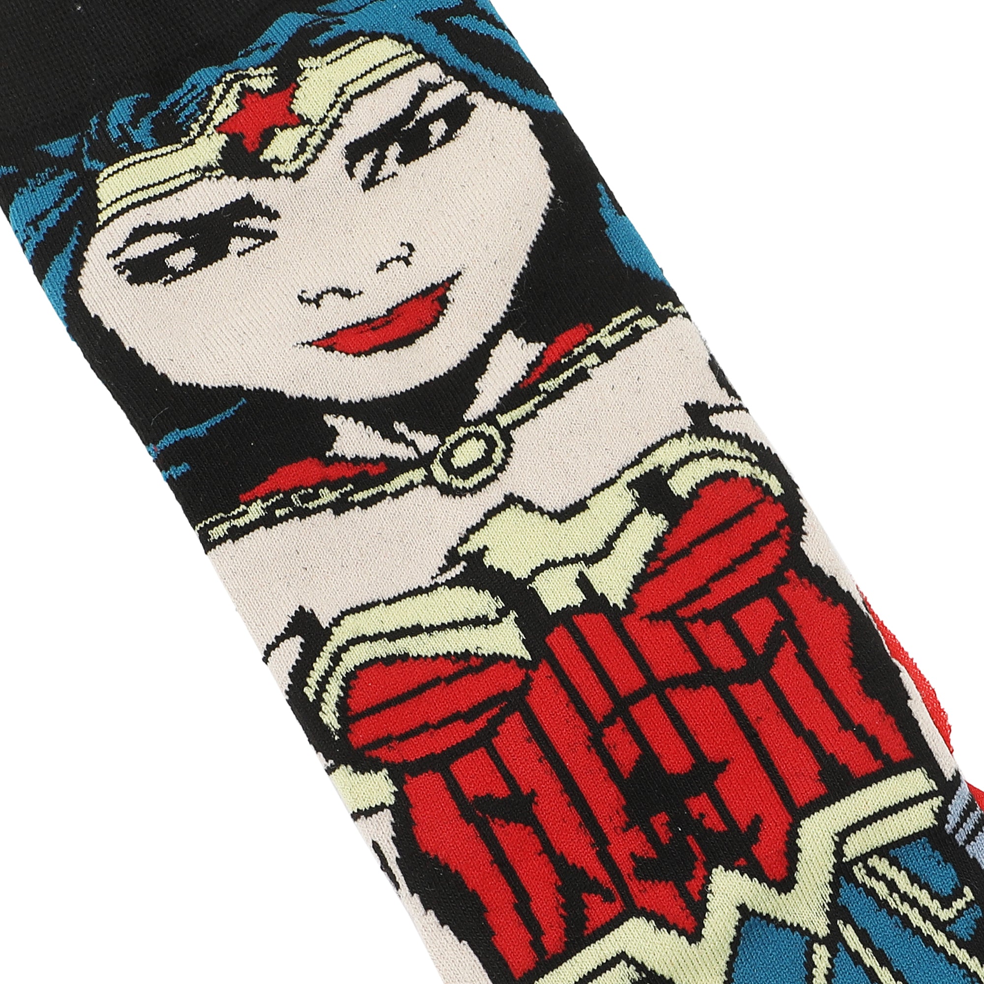 Wonder Women Adult Casual Crew Socks With Cape Attachments -OSFA