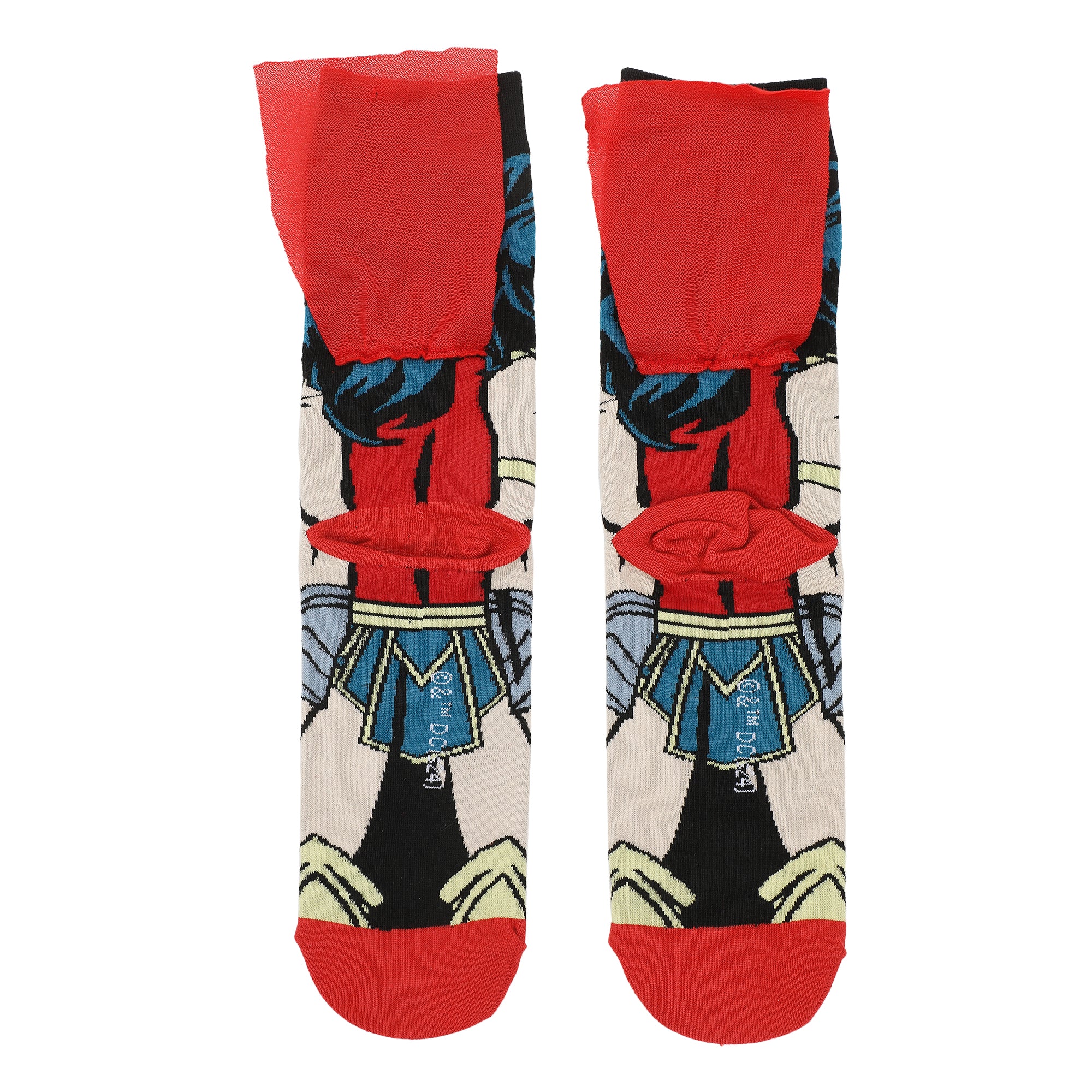 Wonder Women Adult Casual Crew Socks With Cape Attachments -OSFA