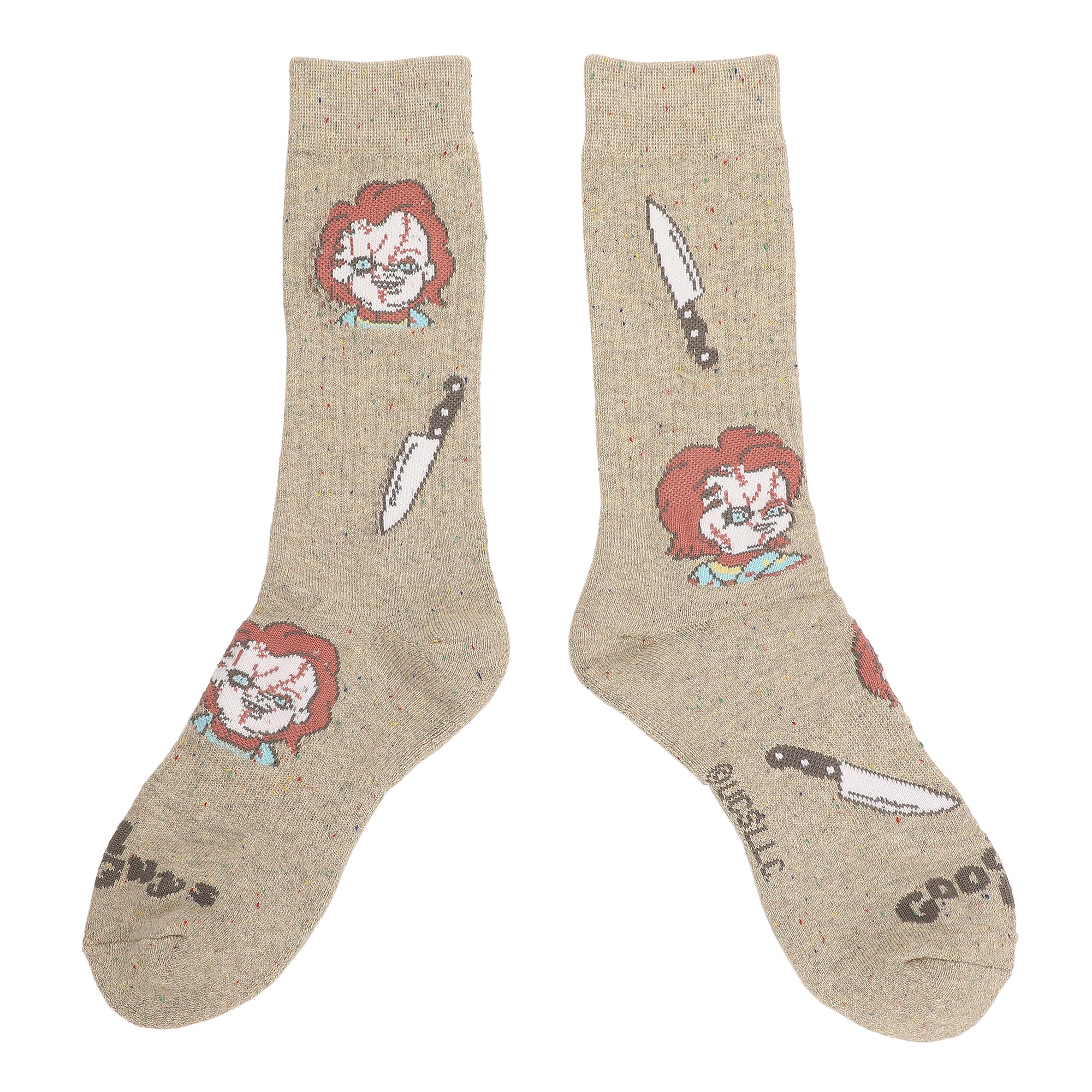 Chucky Good Guys Mixed Character Mens Athletic Crew Socks