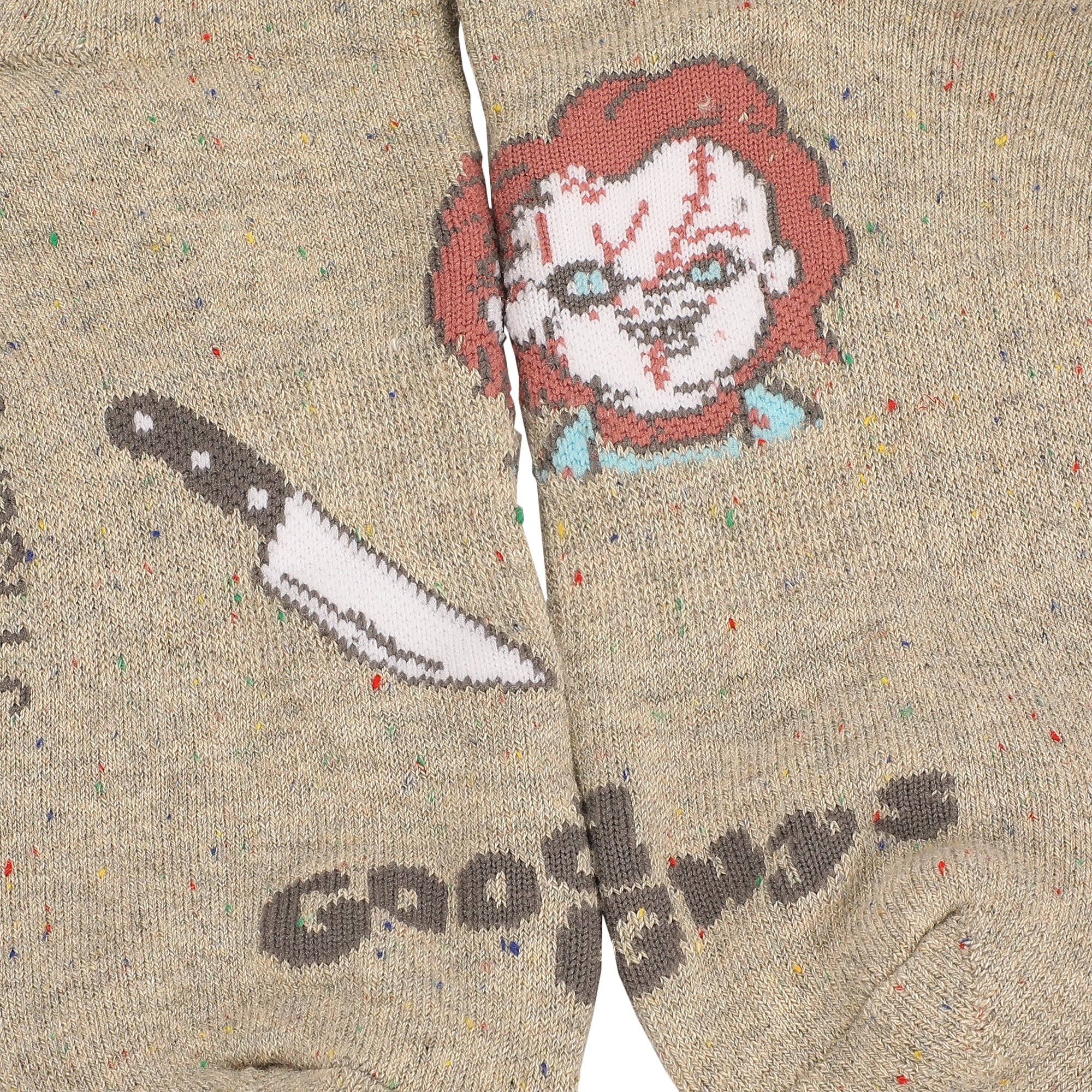 Chucky Good Guys Mixed Character Mens Athletic Crew Socks