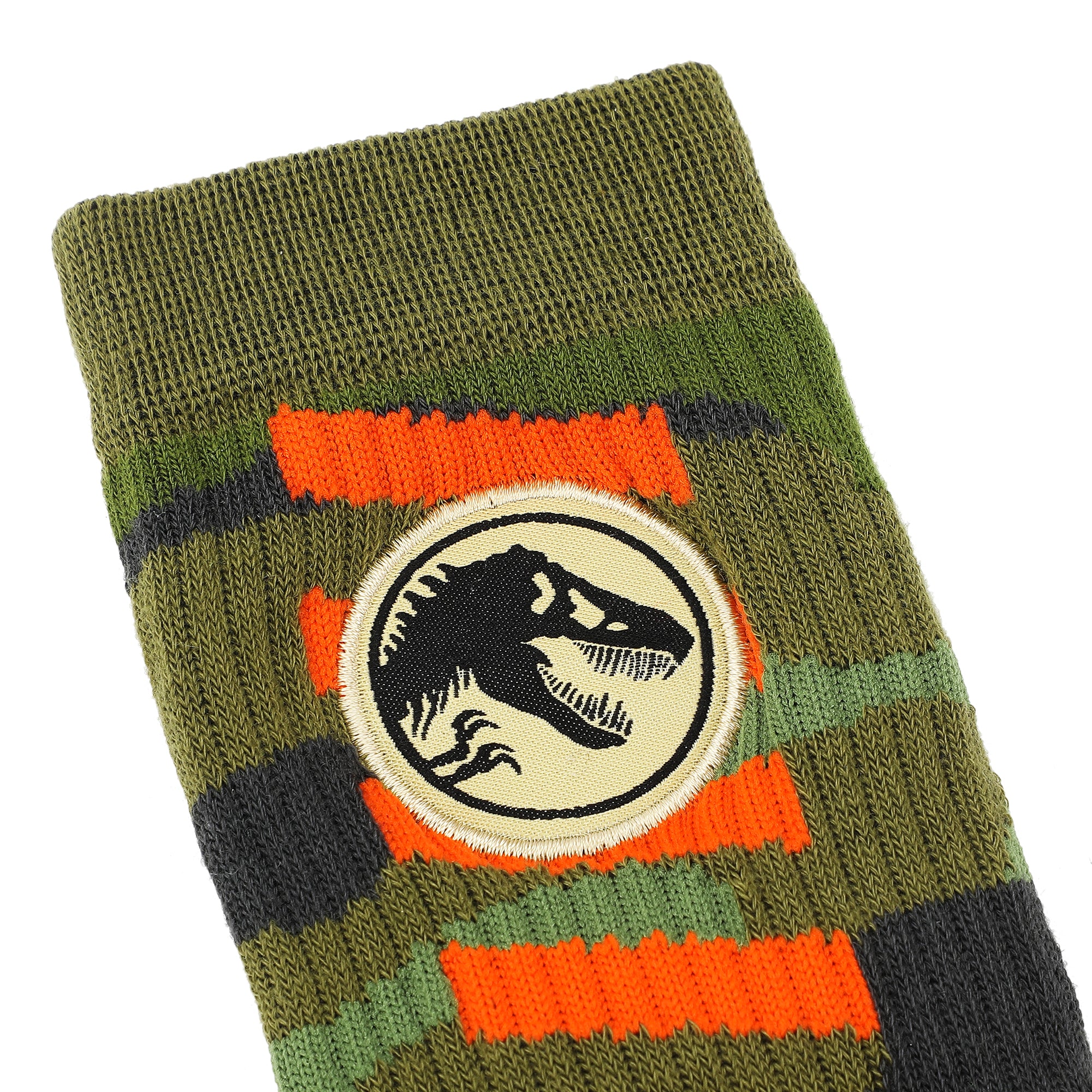 Jurassic Park Camo Dinosaur Men's Athletic Crew Socks