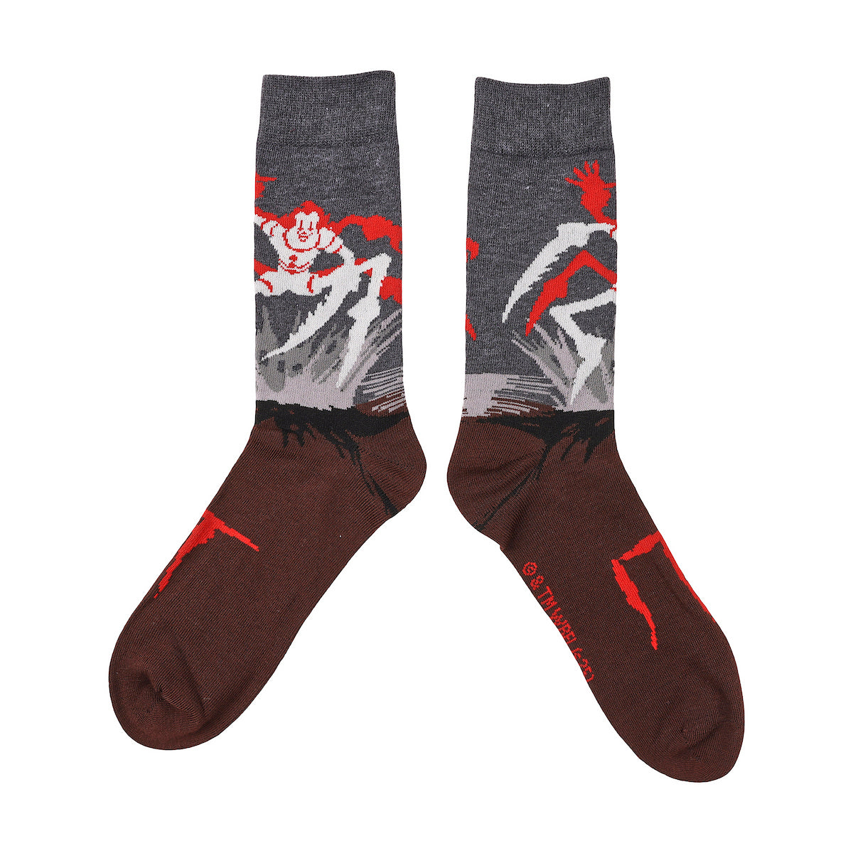 WB Multi Horror Jason Mask It Penny Wise Exorcist Lost Boys With Vampire Teeth It 2 Pennywise Spider 5-Pack Casual Crew Socks