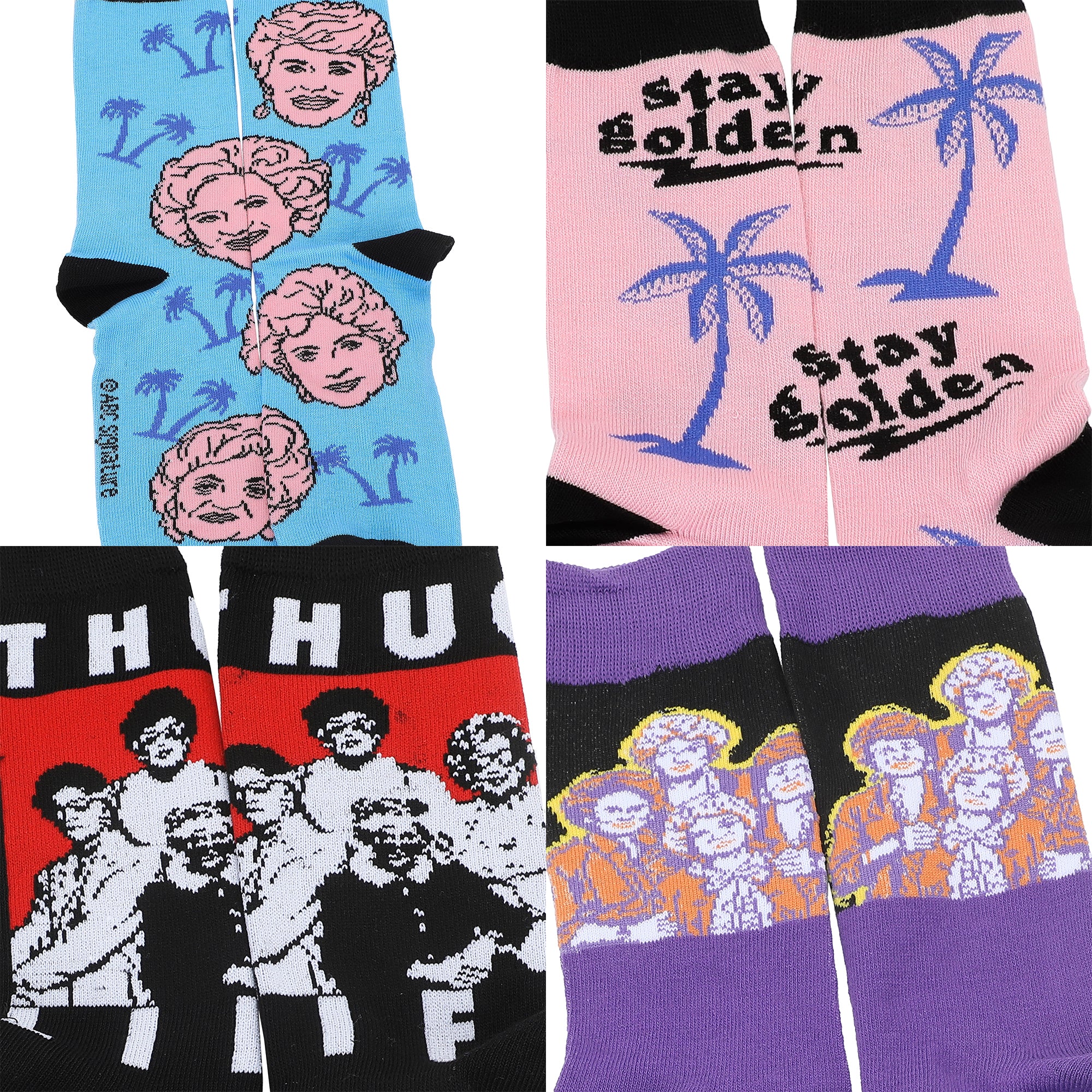 Golden Girls Adult Unisex Mixed Characters 5-Pack Socks