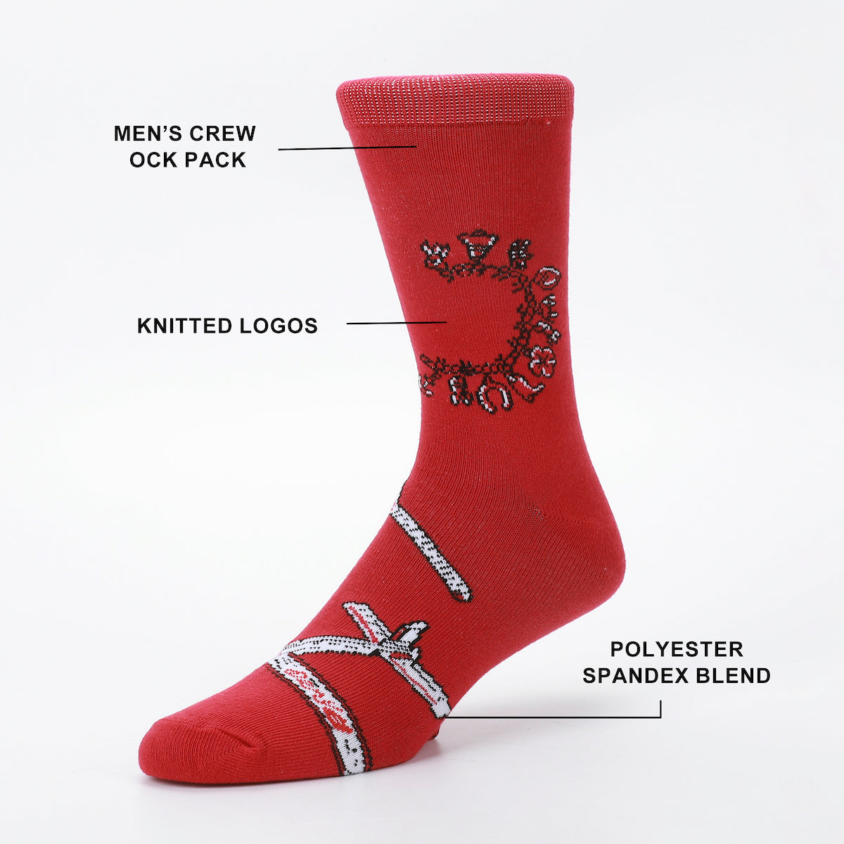 Welcome To Derry Mixed Character and Icons Mens 5-Pack Casual Crew Socks