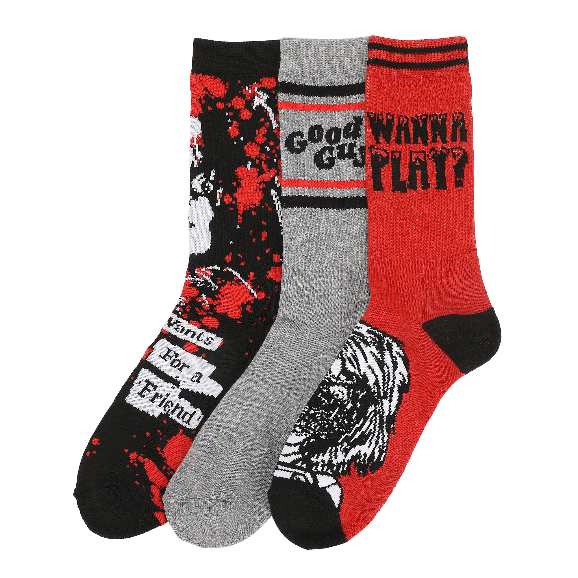 Chucky Good Guys Mens Athletic Crew 3 Pack