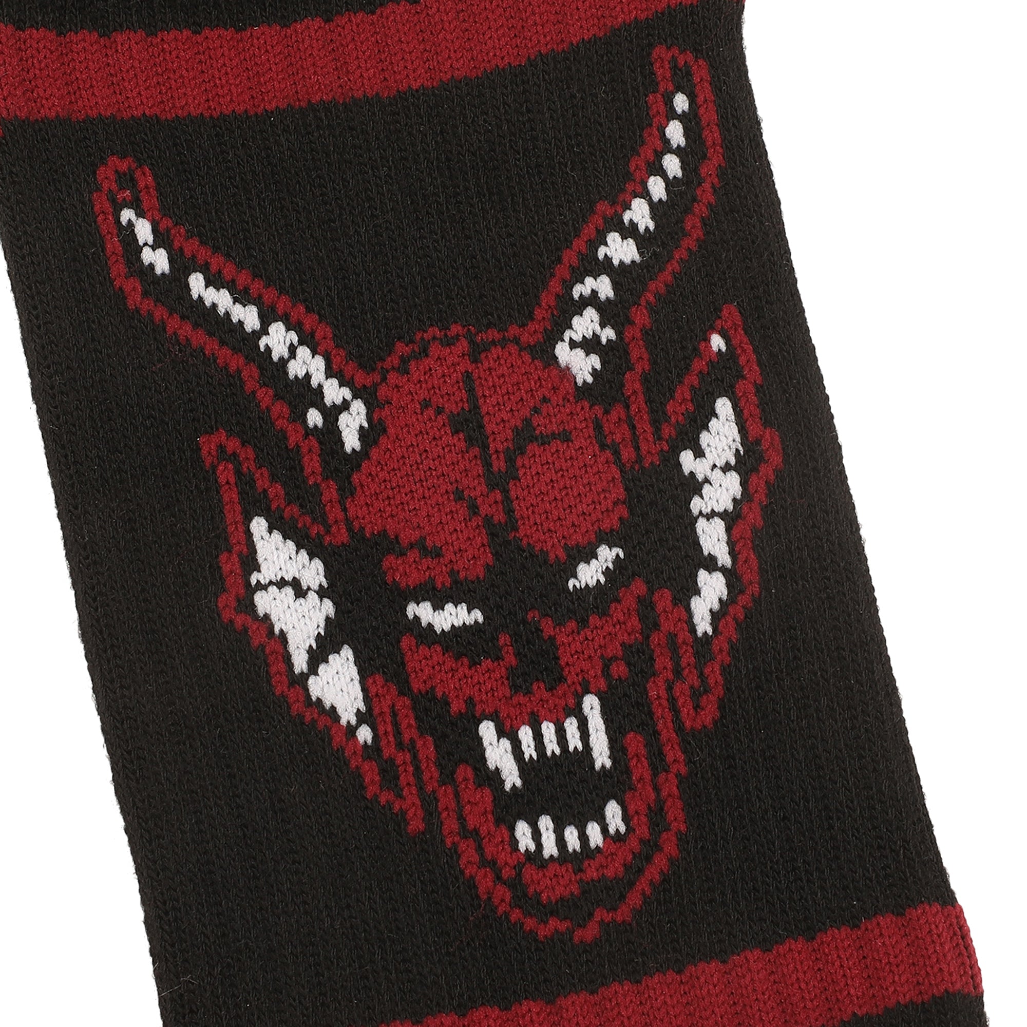 Stranger Things Hellfire Club Stripes Mens Athletic Crew Socks
