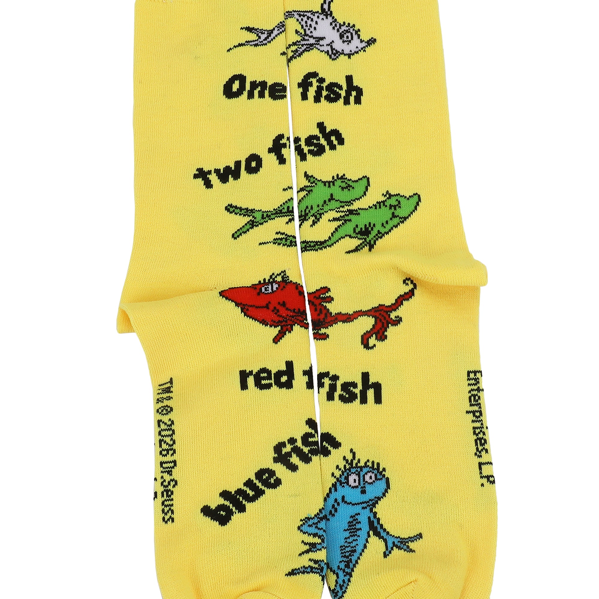 Dr. Seuss Title Art Men’s 5-Pair Pack Casual Crew Socks