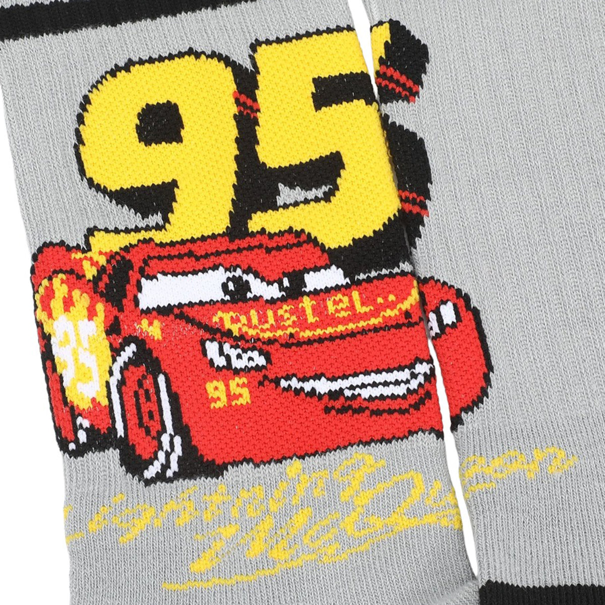 Cars Lightning McQueen Retro Stripe Athletic Crew Socks