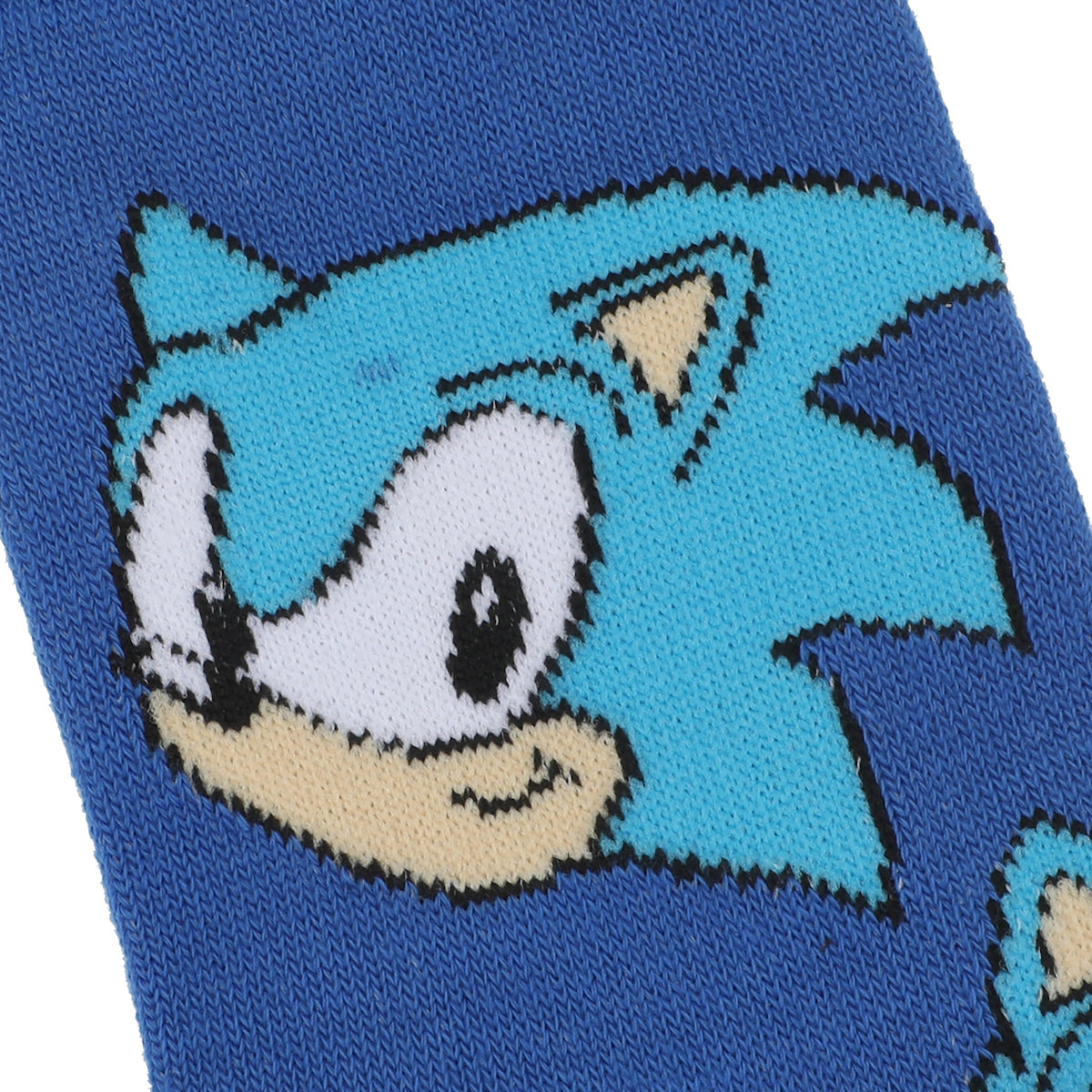 Sonic The Hedgehog Sonic Face With 3D Ears 2-Pair Youth Crew Socks