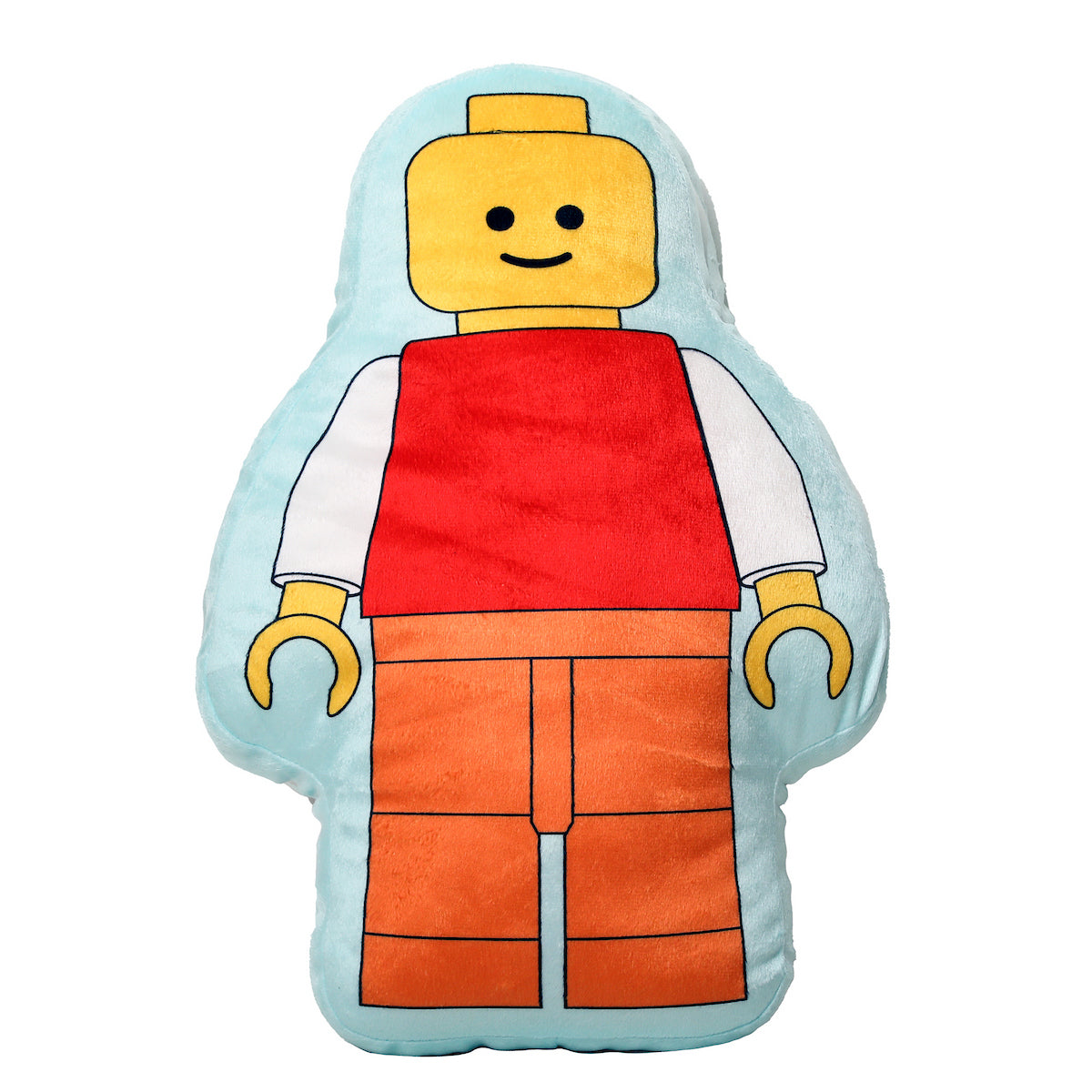 Official Lego Figure Shaped Cushion Pillow | Reversible Design Stuffed