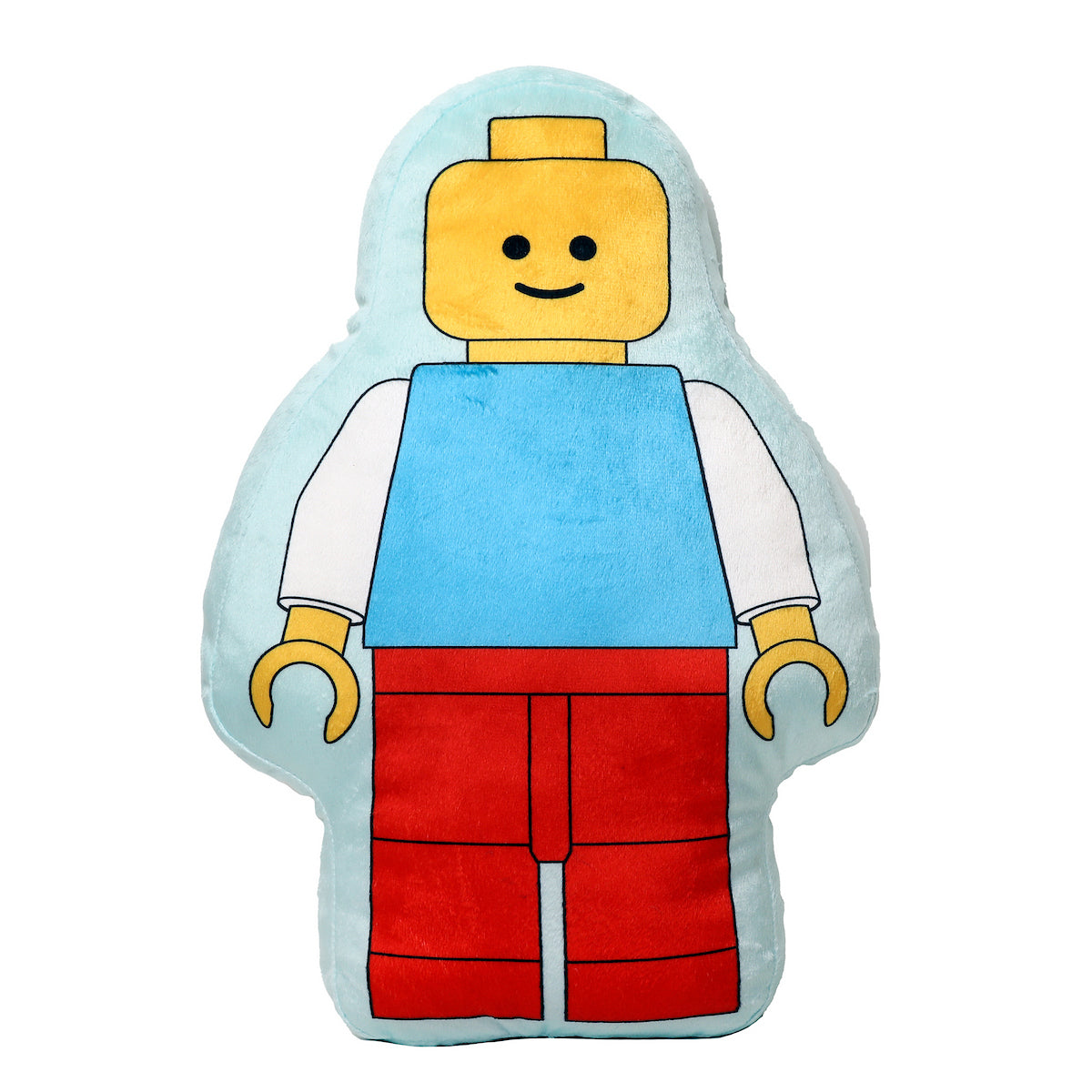 Official Lego Figure Shaped Cushion Pillow | Reversible Design Stuffed