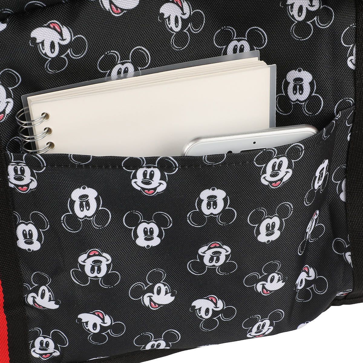Disney Mickey Mouse Faces All-Over Print Black 21" Packable Duffel