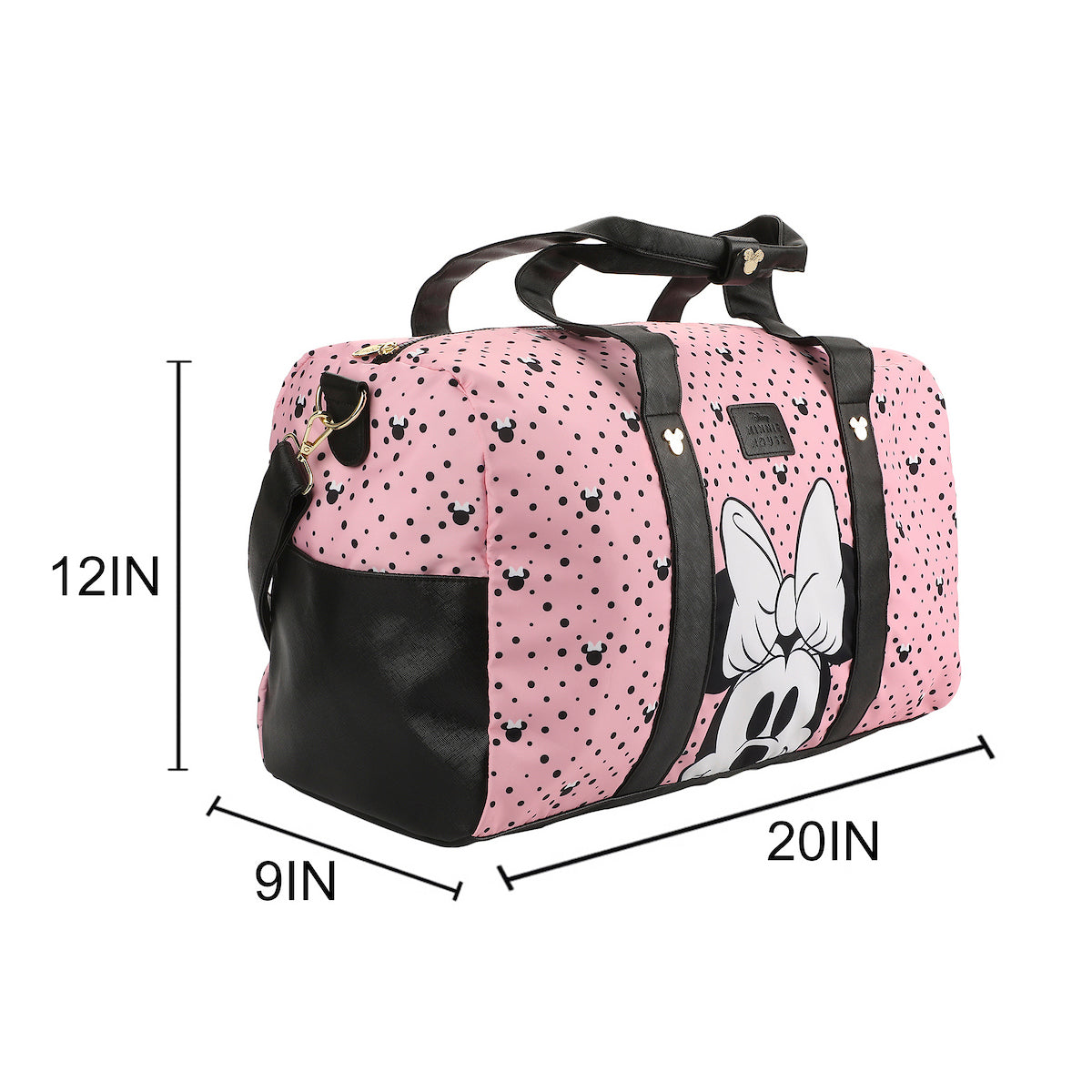 Disney Minnie Mouse Peek-A-Boo Minnie Pink 20" Duffel Bag