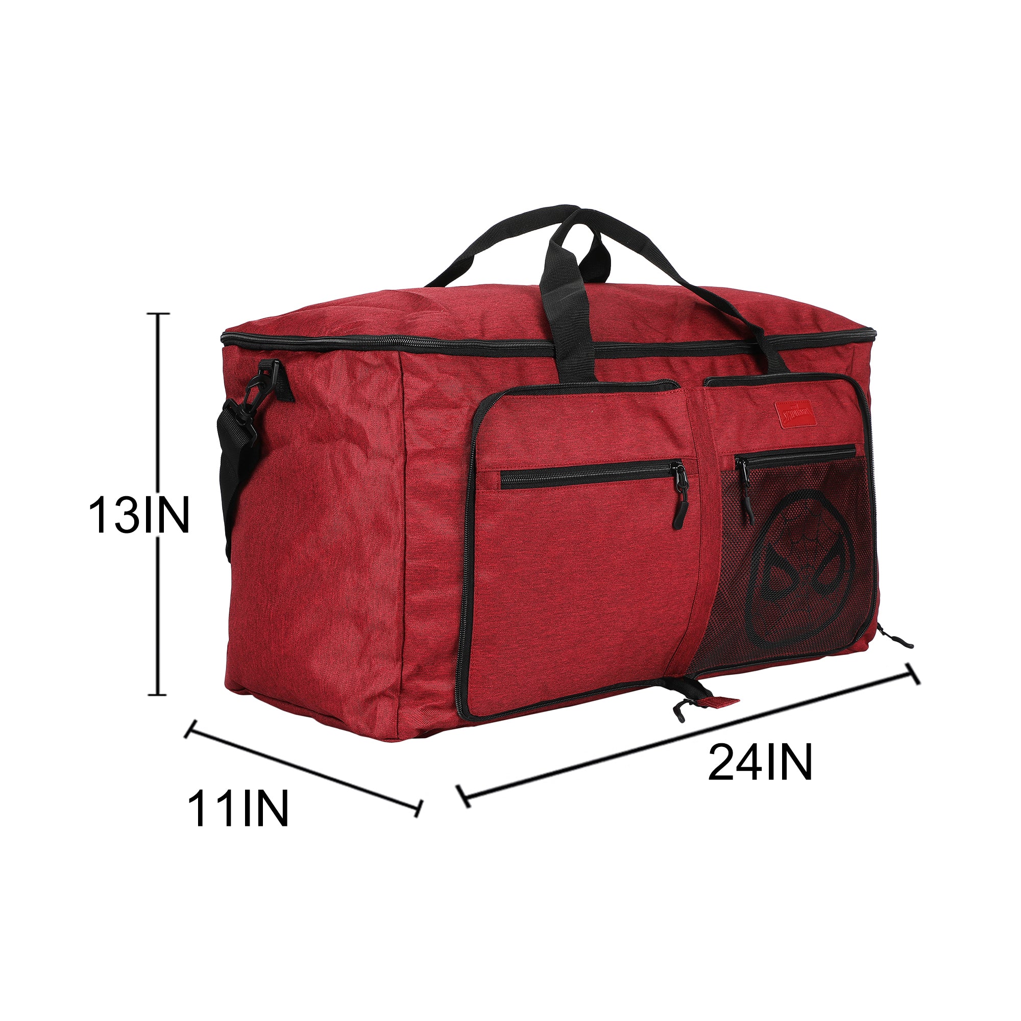 Spider-Man Mask Red 24” Packable Travel Duffle
