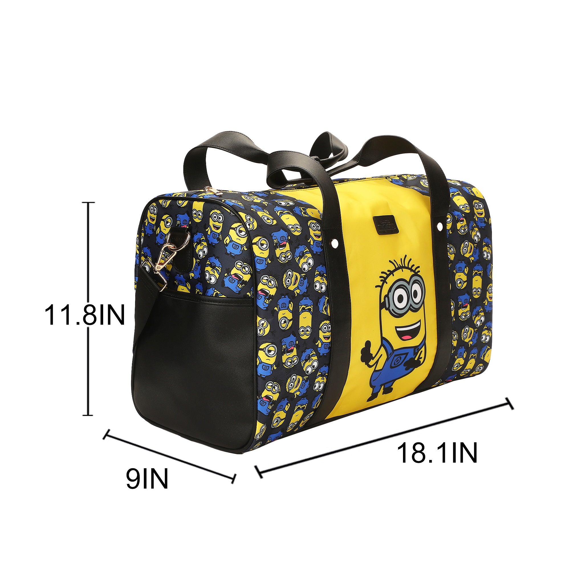 Minions Character Print Duffle Bag for Travel and Gym