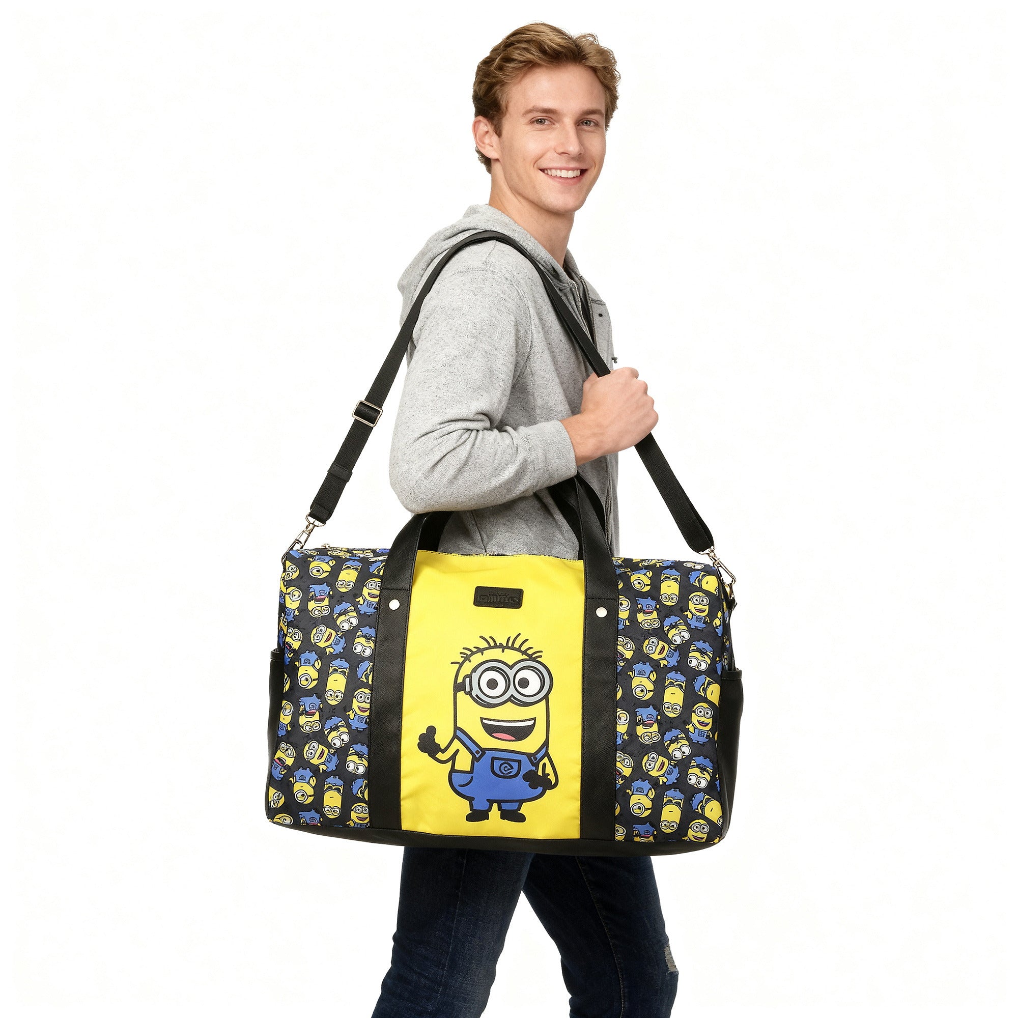 Minions Character Print Duffle Bag for Travel and Gym