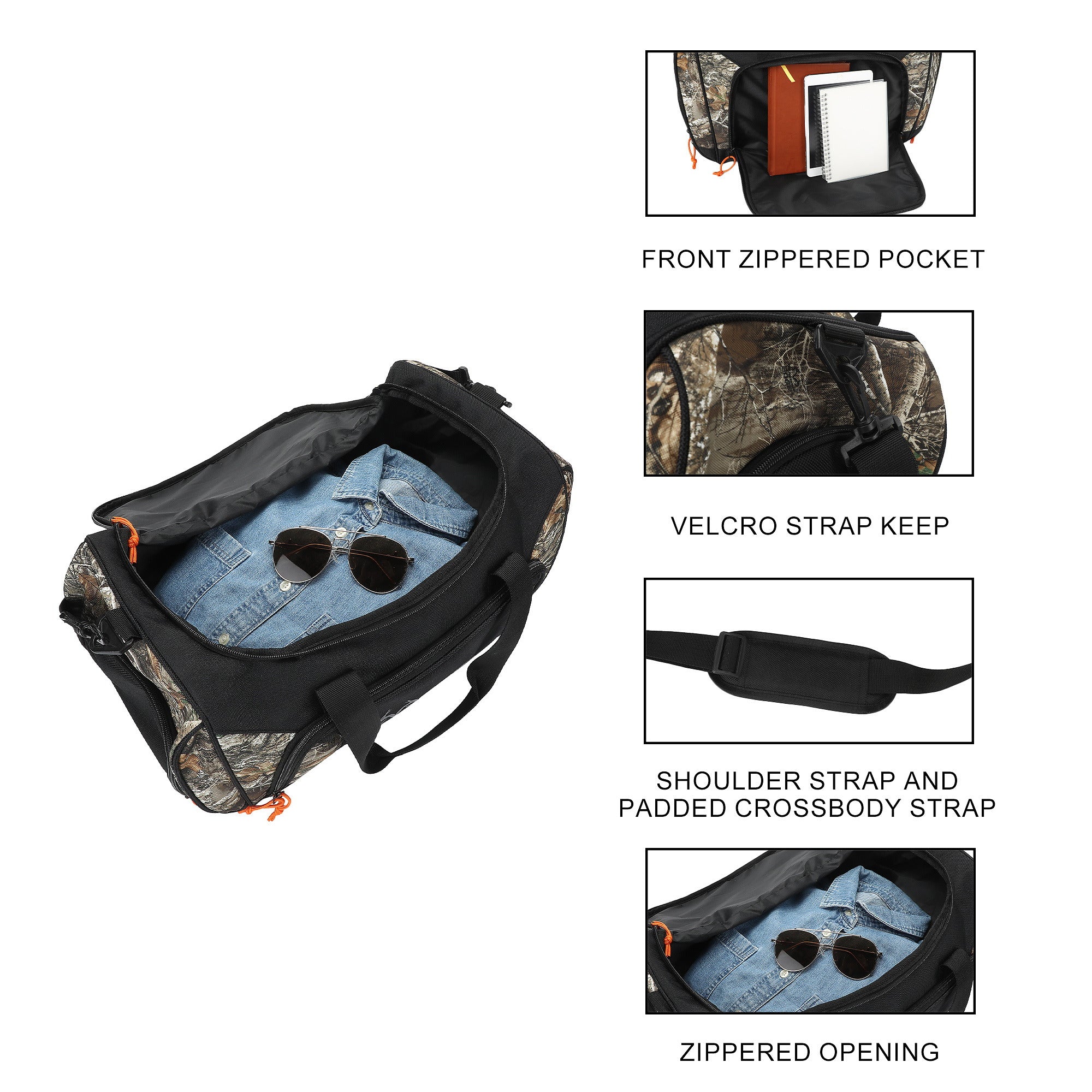 Real Tree Logo Camo 20” Duffel Bag