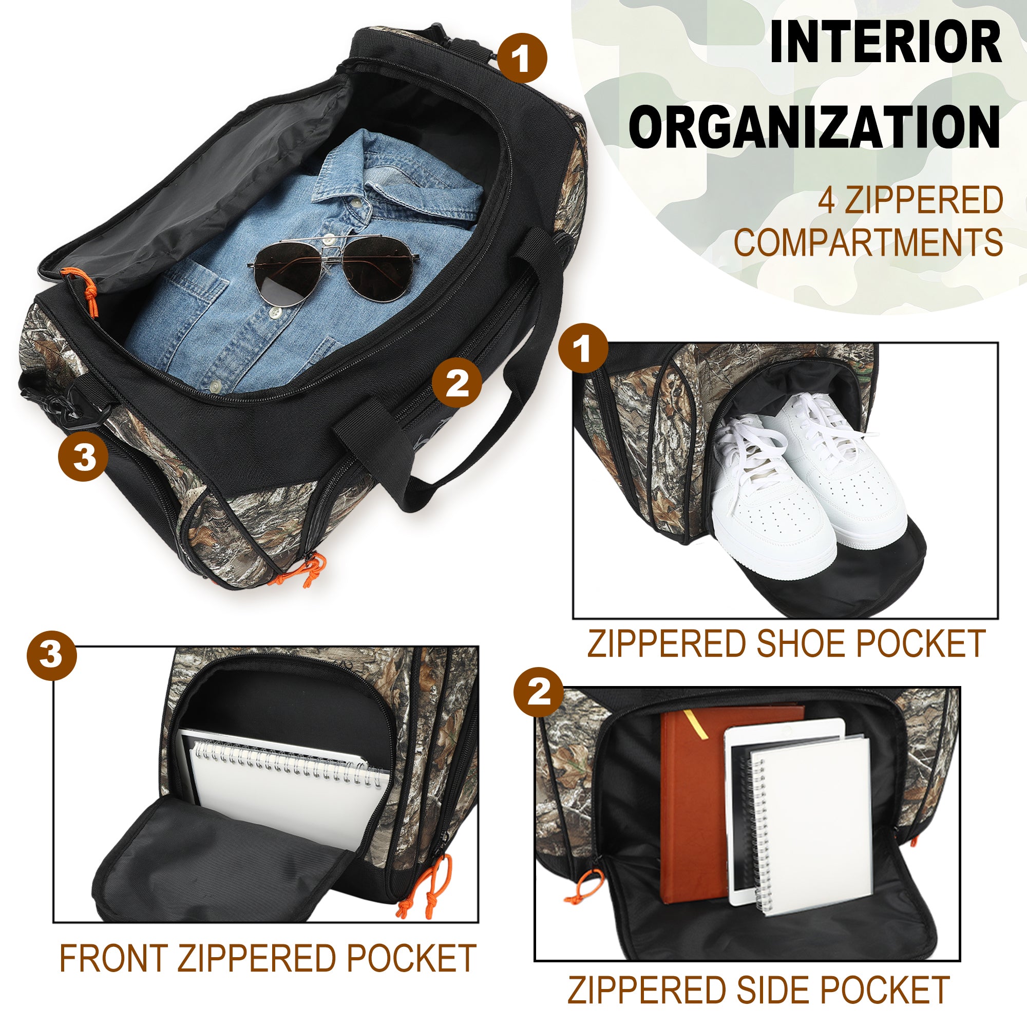 Real Tree Logo Camo 20" Duffel Bag