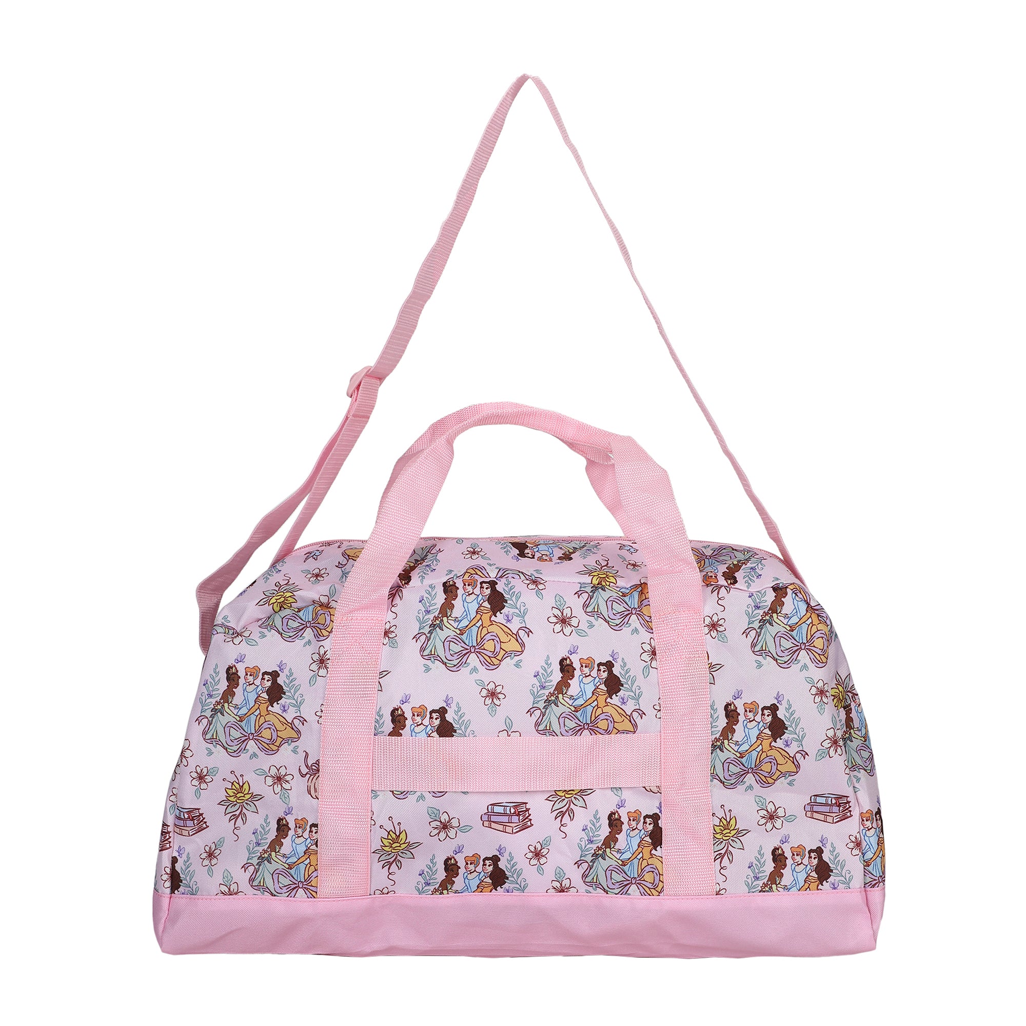 Disney Princess AOP Packable Pink Duffle Bag for Travel
