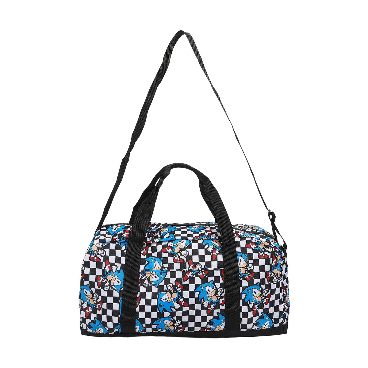 Sonic The Hedgehog Checkerboard AOP Packable Duffle Bag