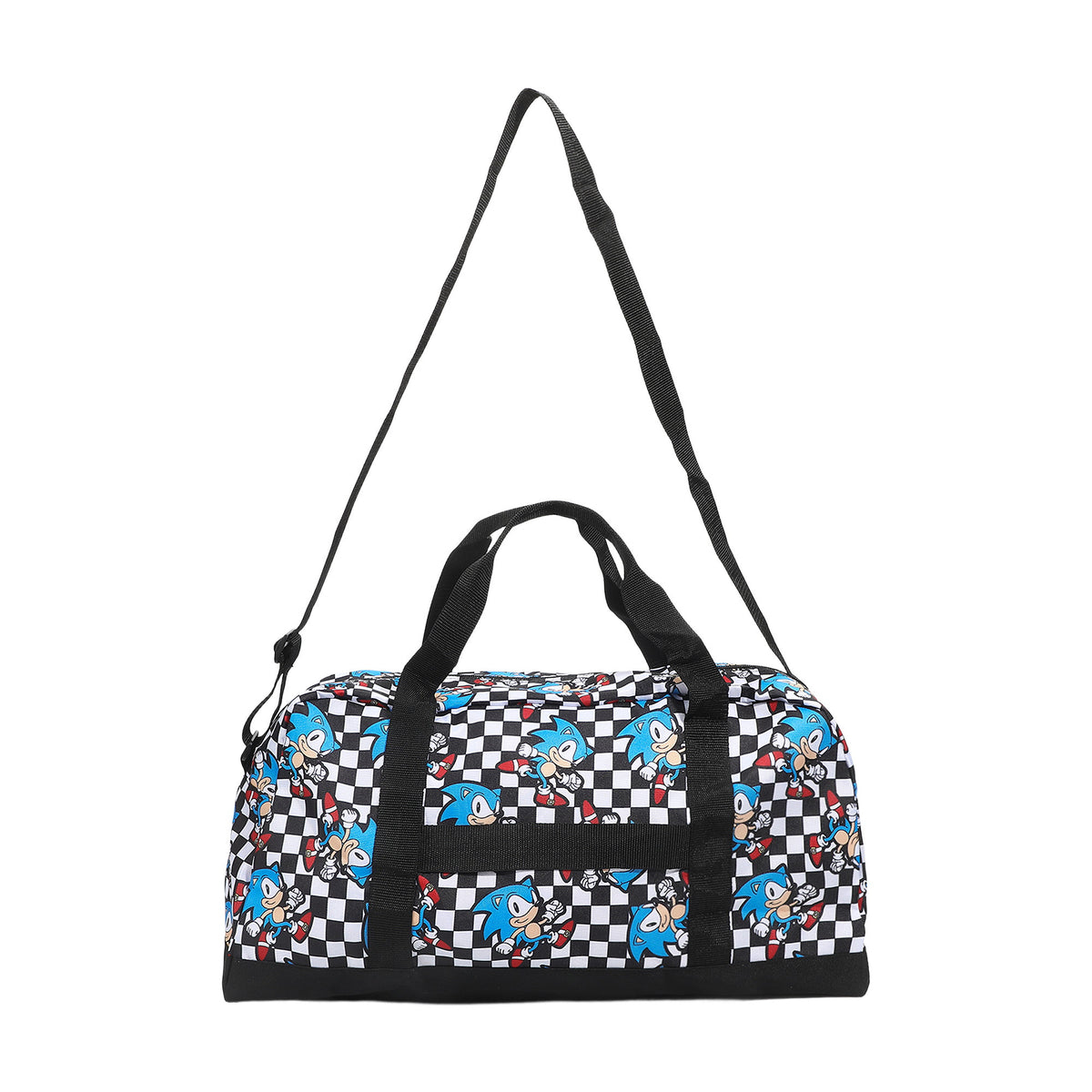 Sonic The Hedgehog Checkerboard AOP Packable Duffle Bag