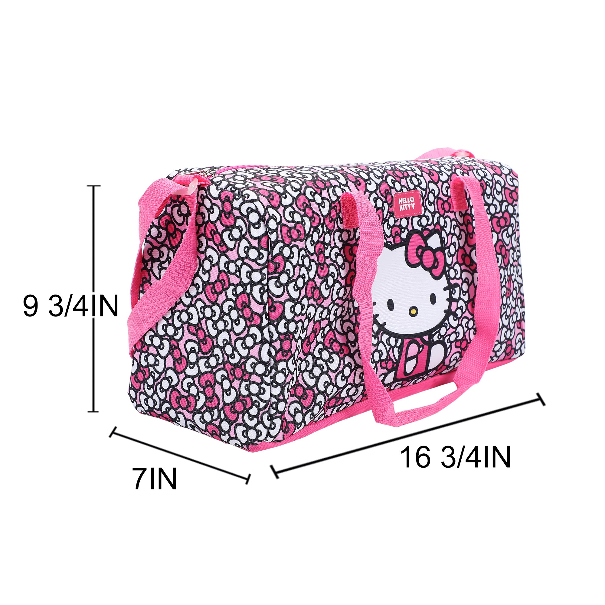 Hello Kitty Bows All-Over Print 5-Piece Duffel Bag Set