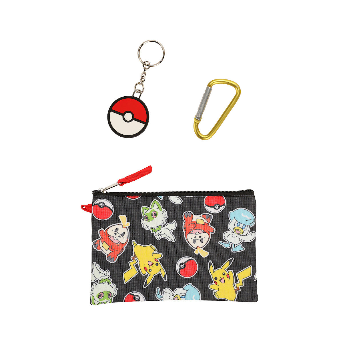 Pokémon Half Poké Ball & Character Print 5-Piece Duffel Bag Set