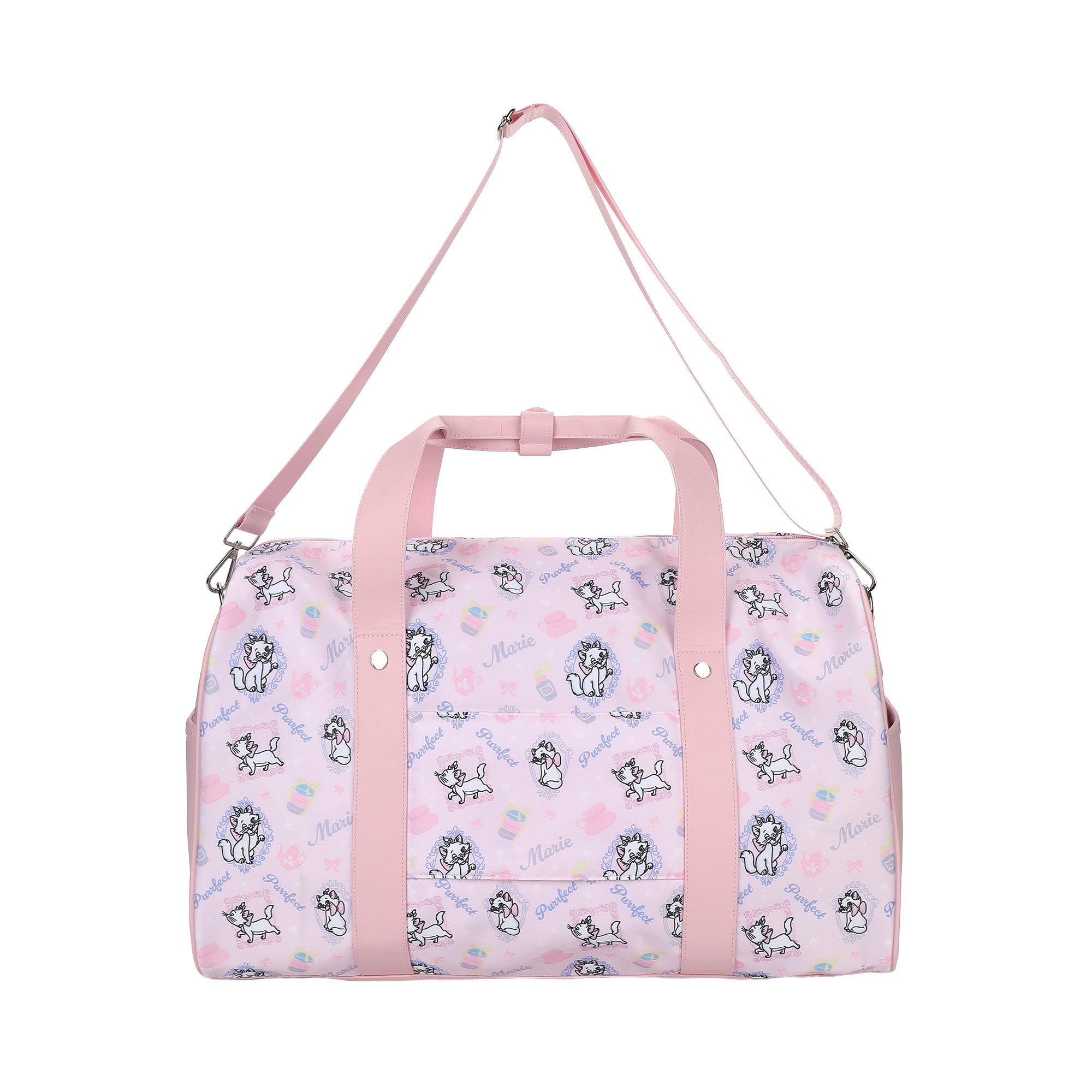 Aristocats Pink Duffle Bag For Kids School Travel