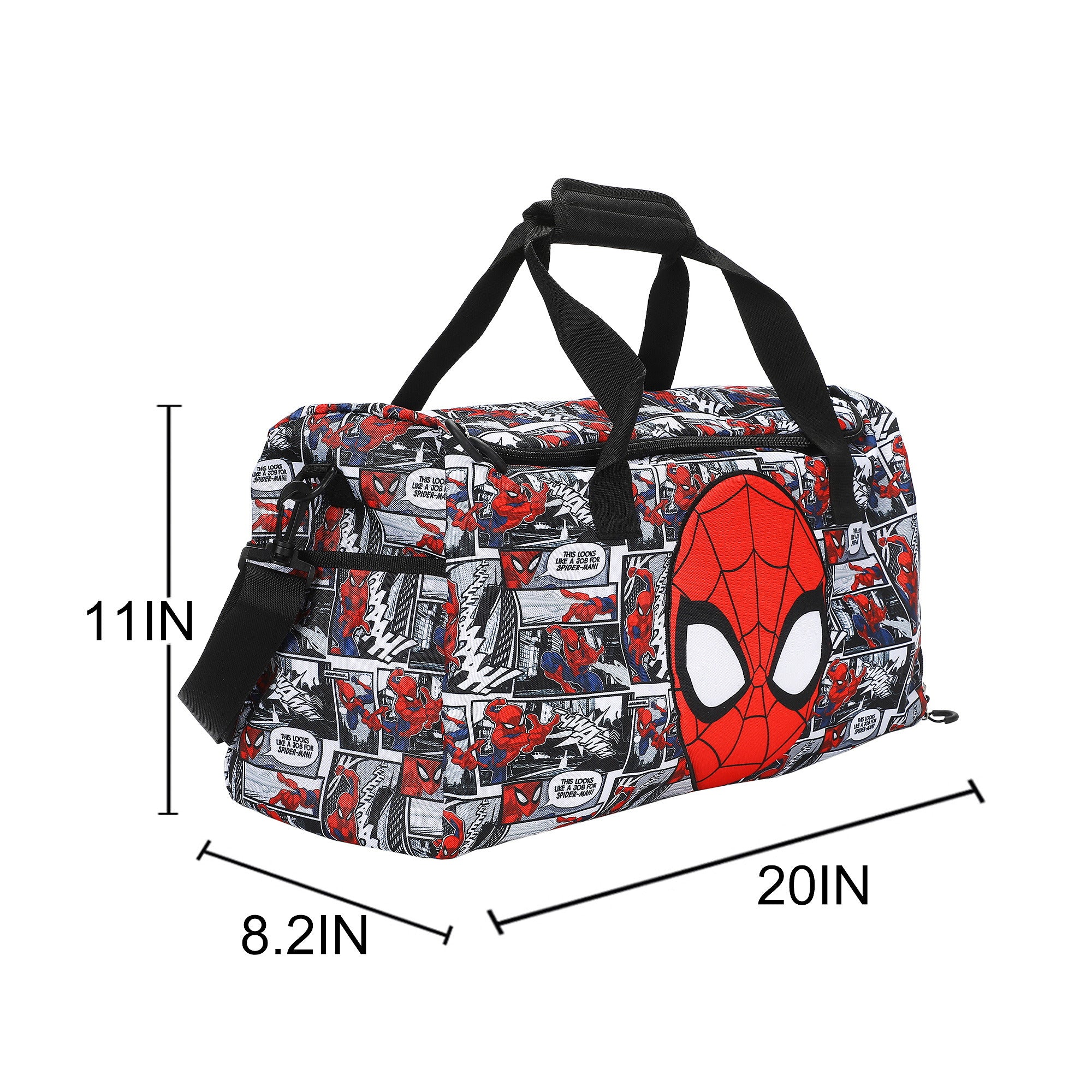 Spider-Man Classic Comic Panels 20” Duffel Bag