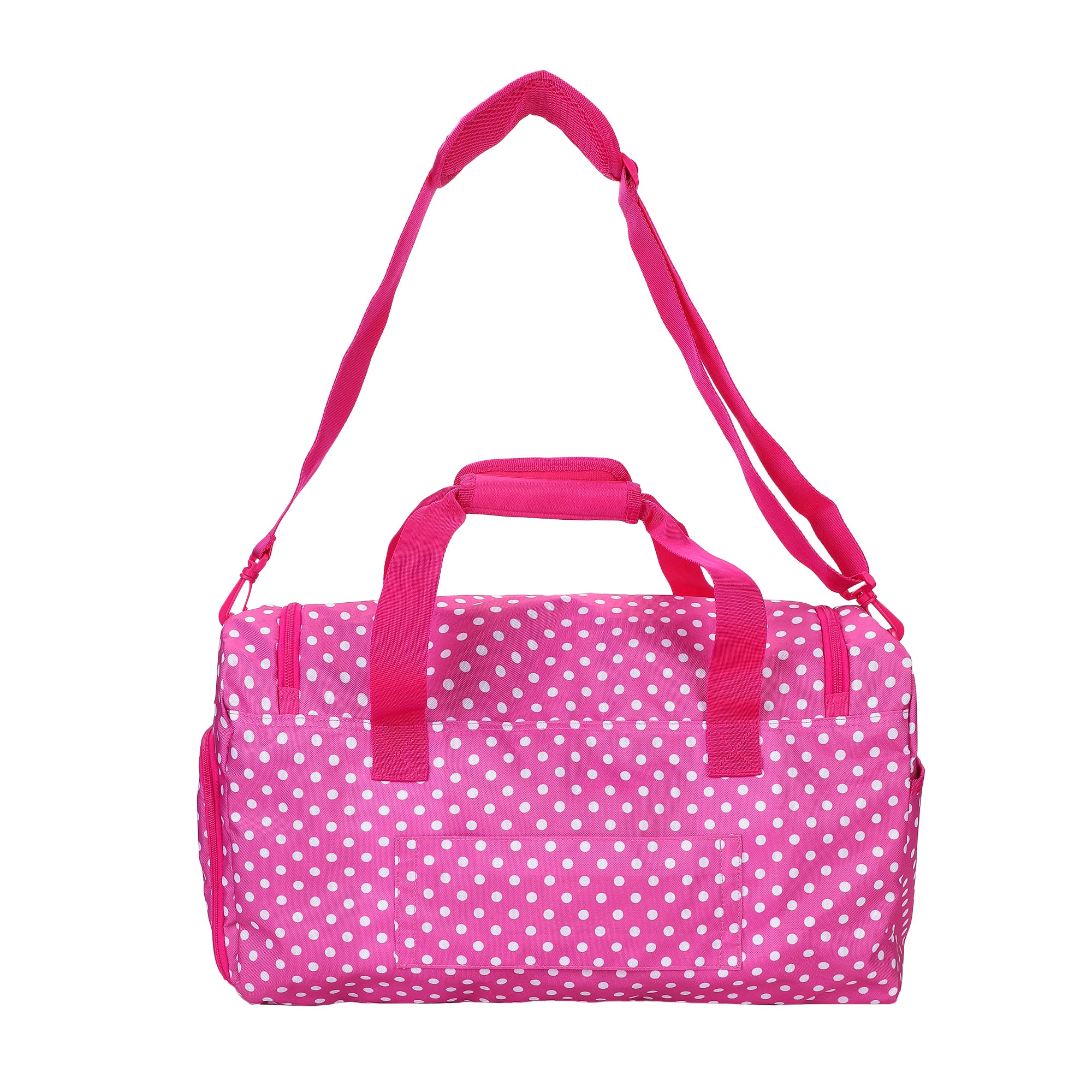 Minnie Mouse Classic Character Pose Pink Polka Dotted 20” Duffel Bag