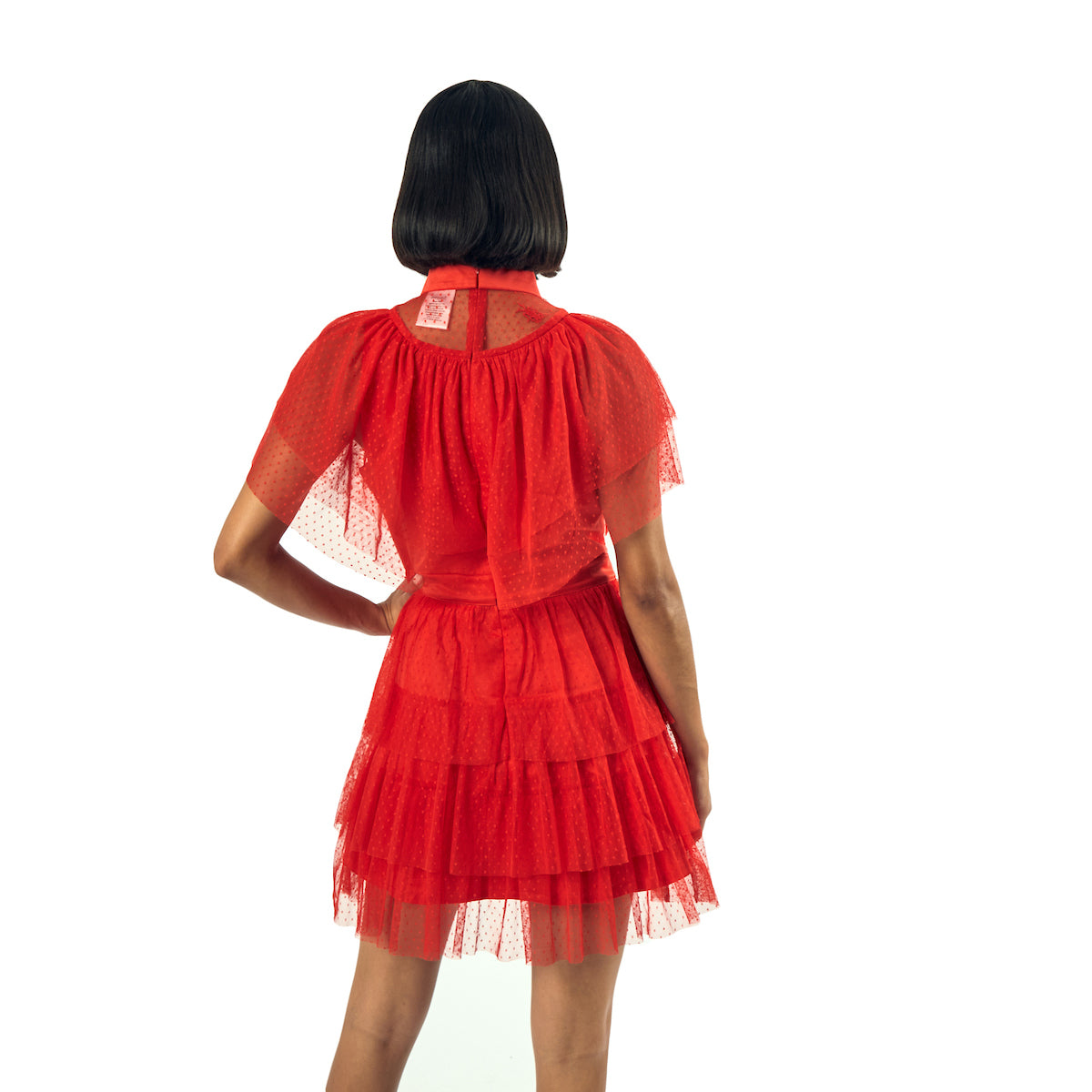 Beetlejuice Lydia Deetz Wedding Gown Women's Red Cosplay Dress