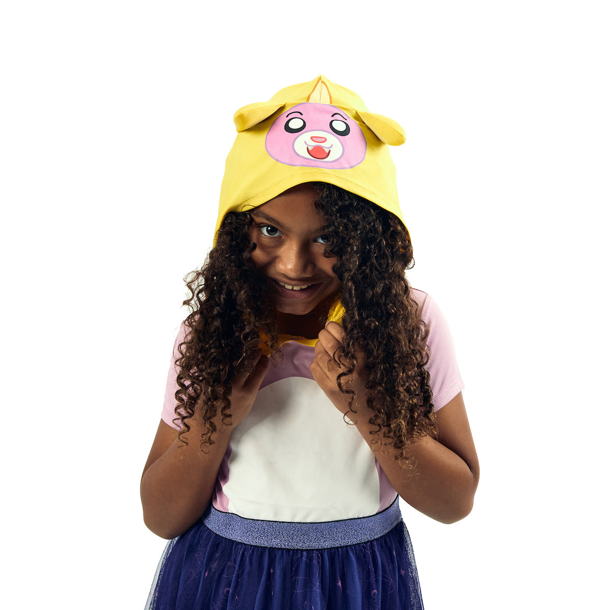 LankyBox Foxy Girl's Purple Short Sleeve Hooded Cosplay Dress