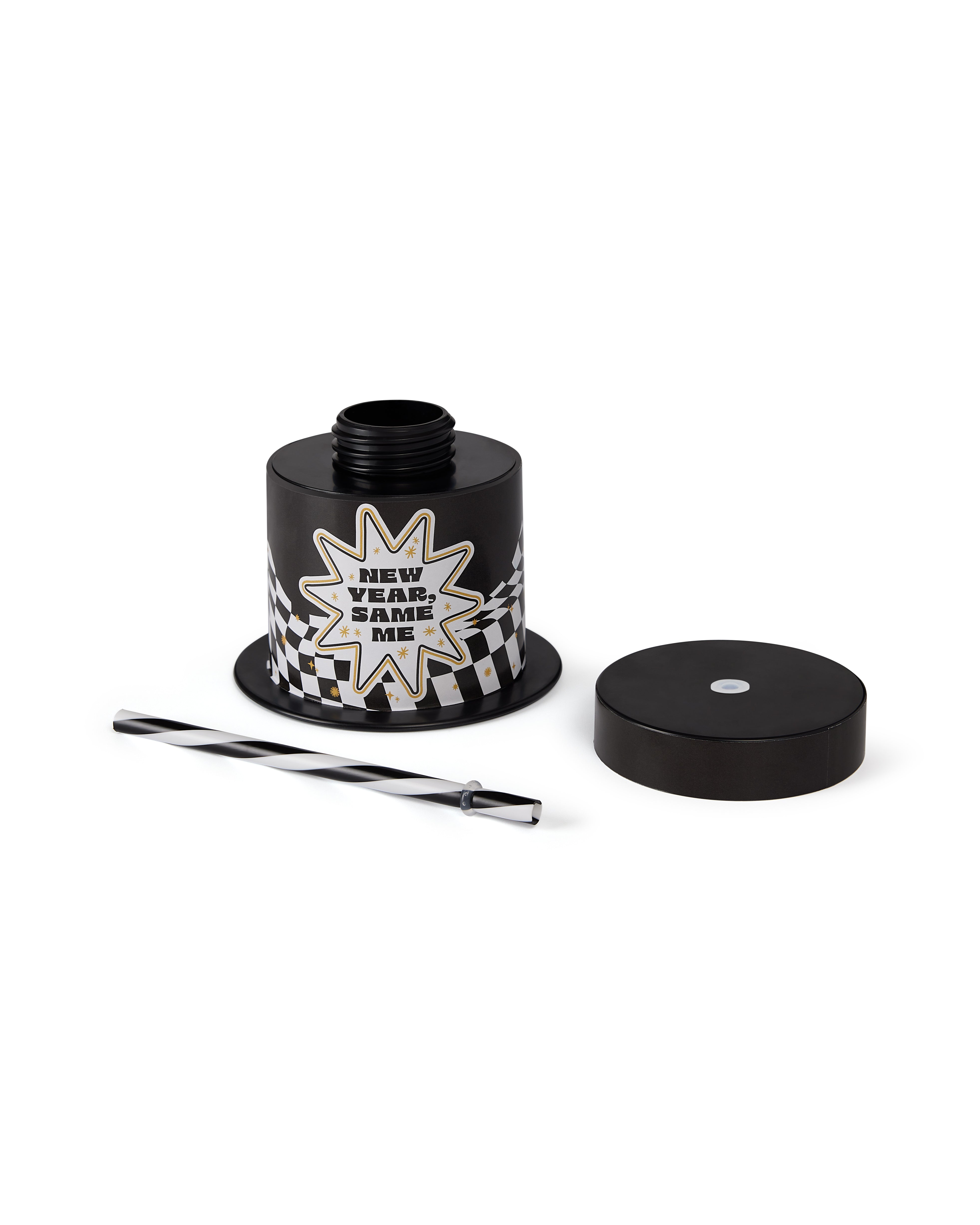 New Year Same Me 2-Pack Top Hat 14 Oz Novelty Sippers