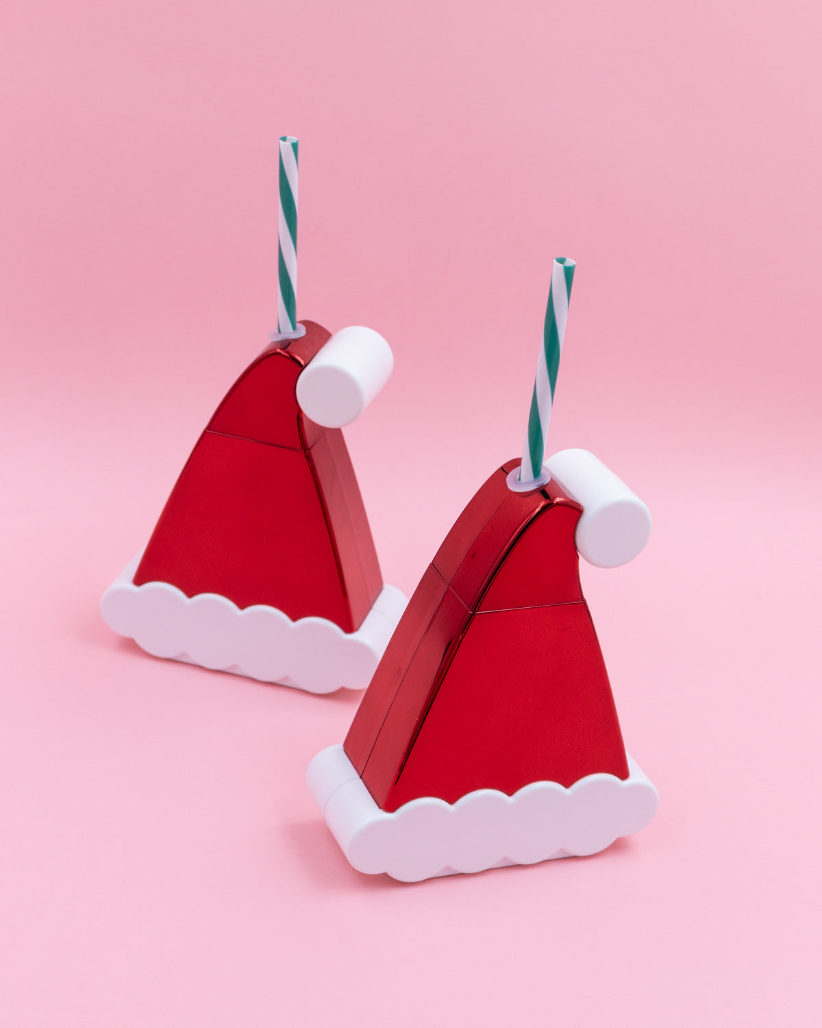 Santa Hat 13.5 Oz Electroplated Novelty Sipper