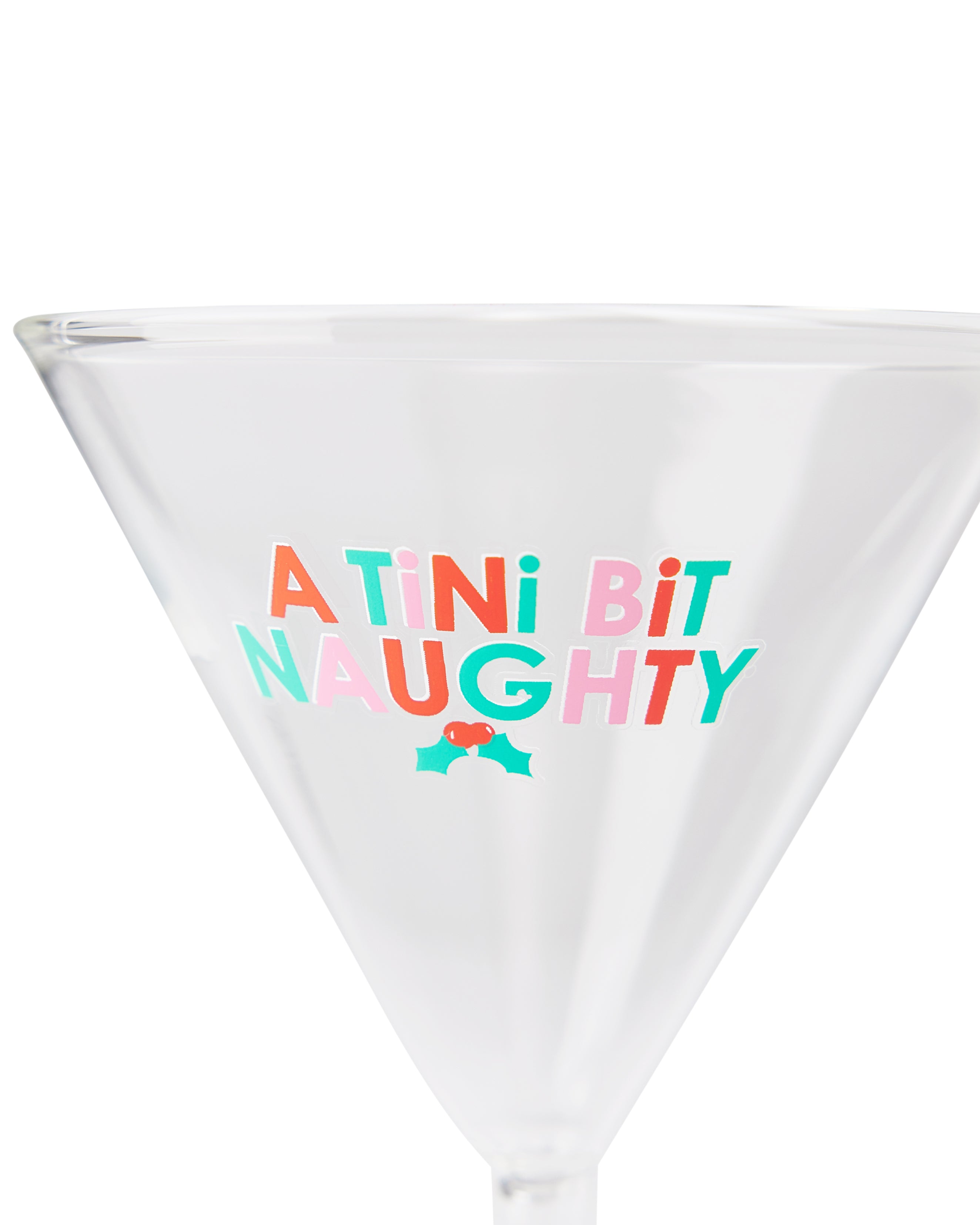 A Tini Bit Naughty 4 Oz Martini Glass Novelty Sipper Cup