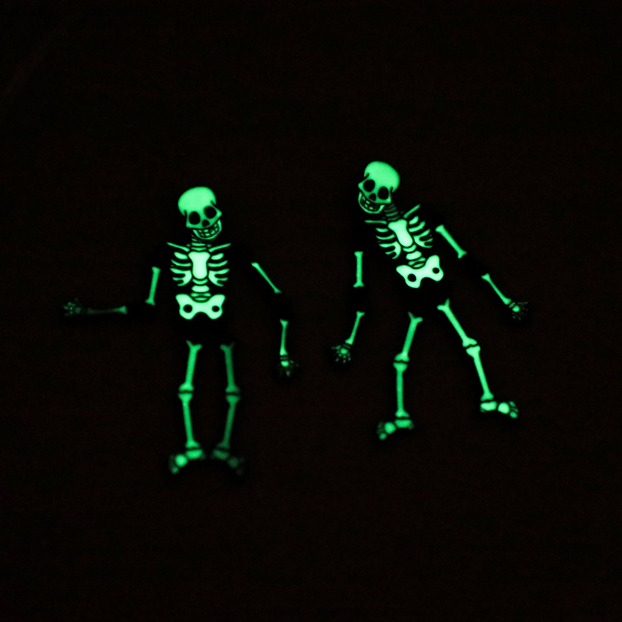 Halloween Glow-In-The-Dark Skeleton Earrings