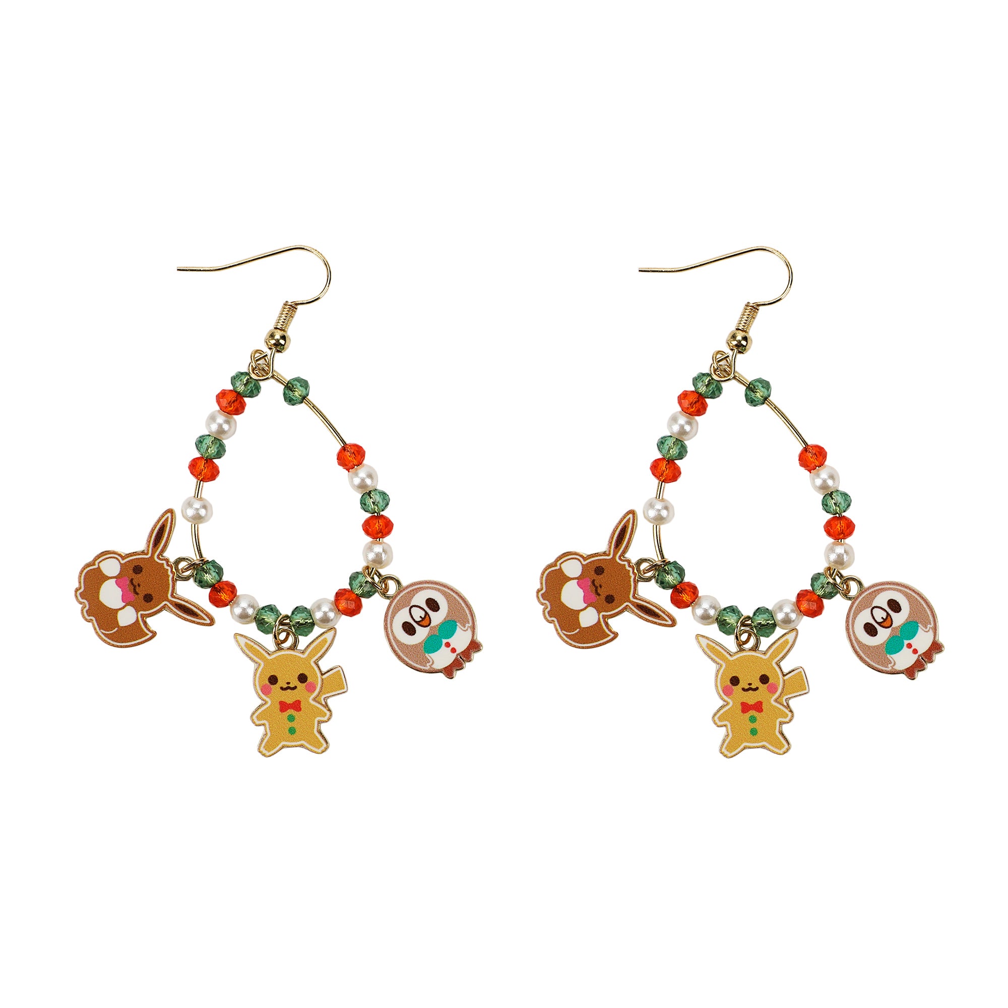 Pokémon Holiday Theme 4-Pair Earring Set