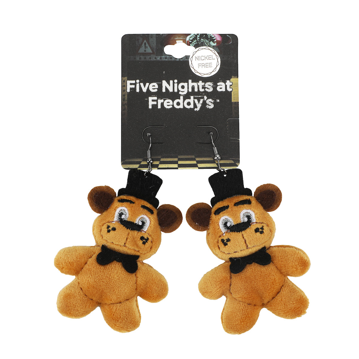 Five Nights At Freddy's Freddy Fazbear Oversized Plush Earrings